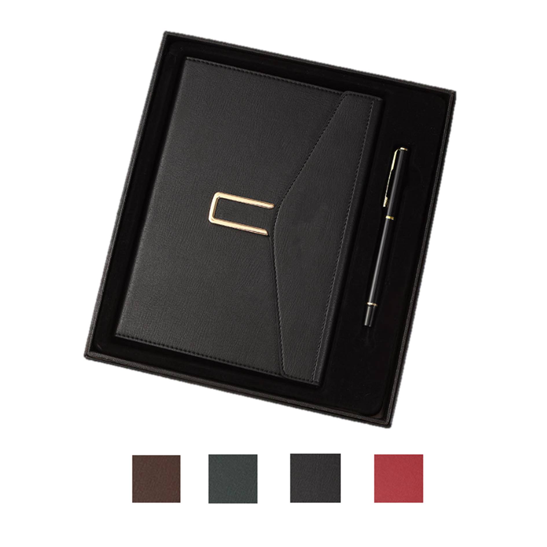 Pu Leather Notebook With Pen Business Set 2