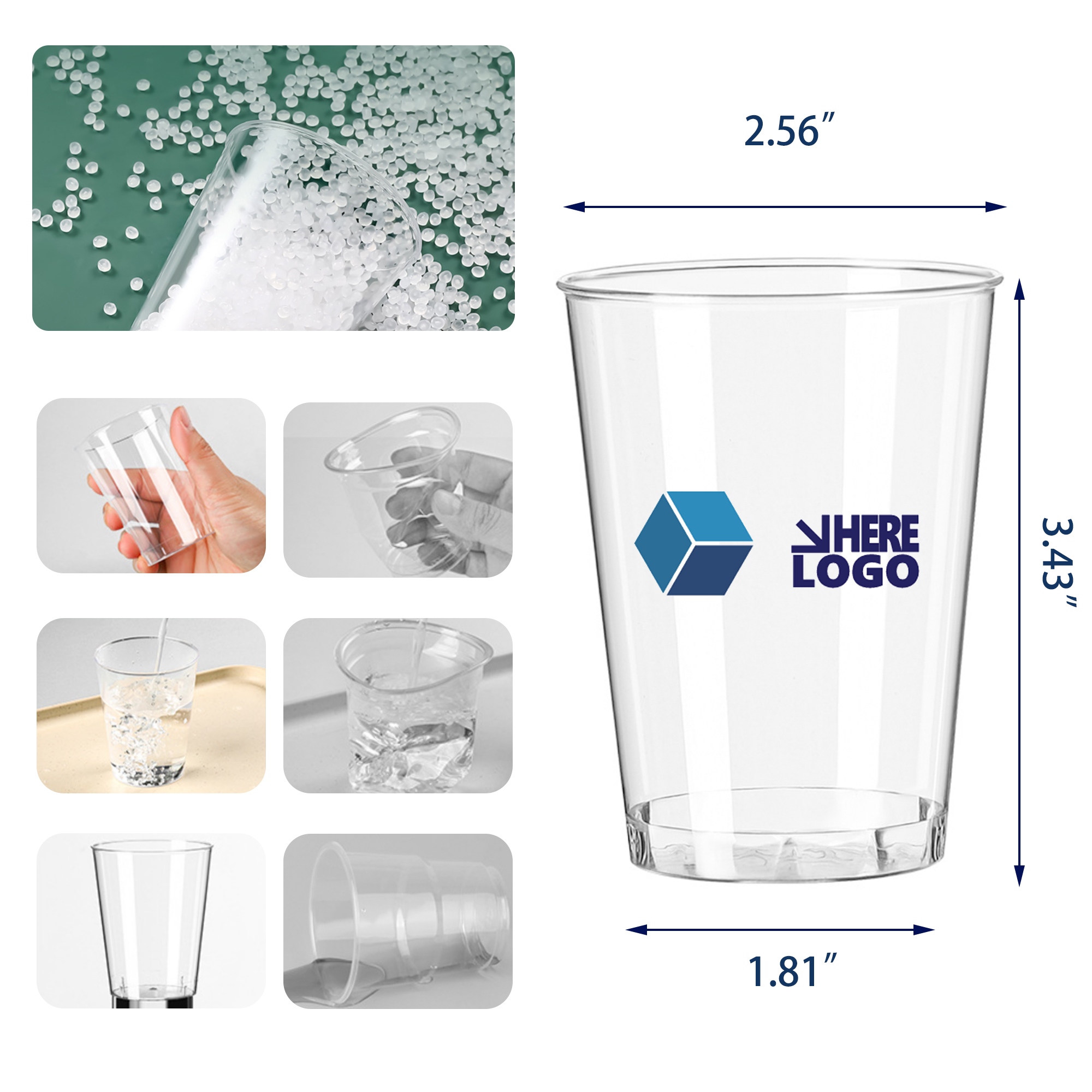 200mL Disposable Aviation Plastic Cup 3