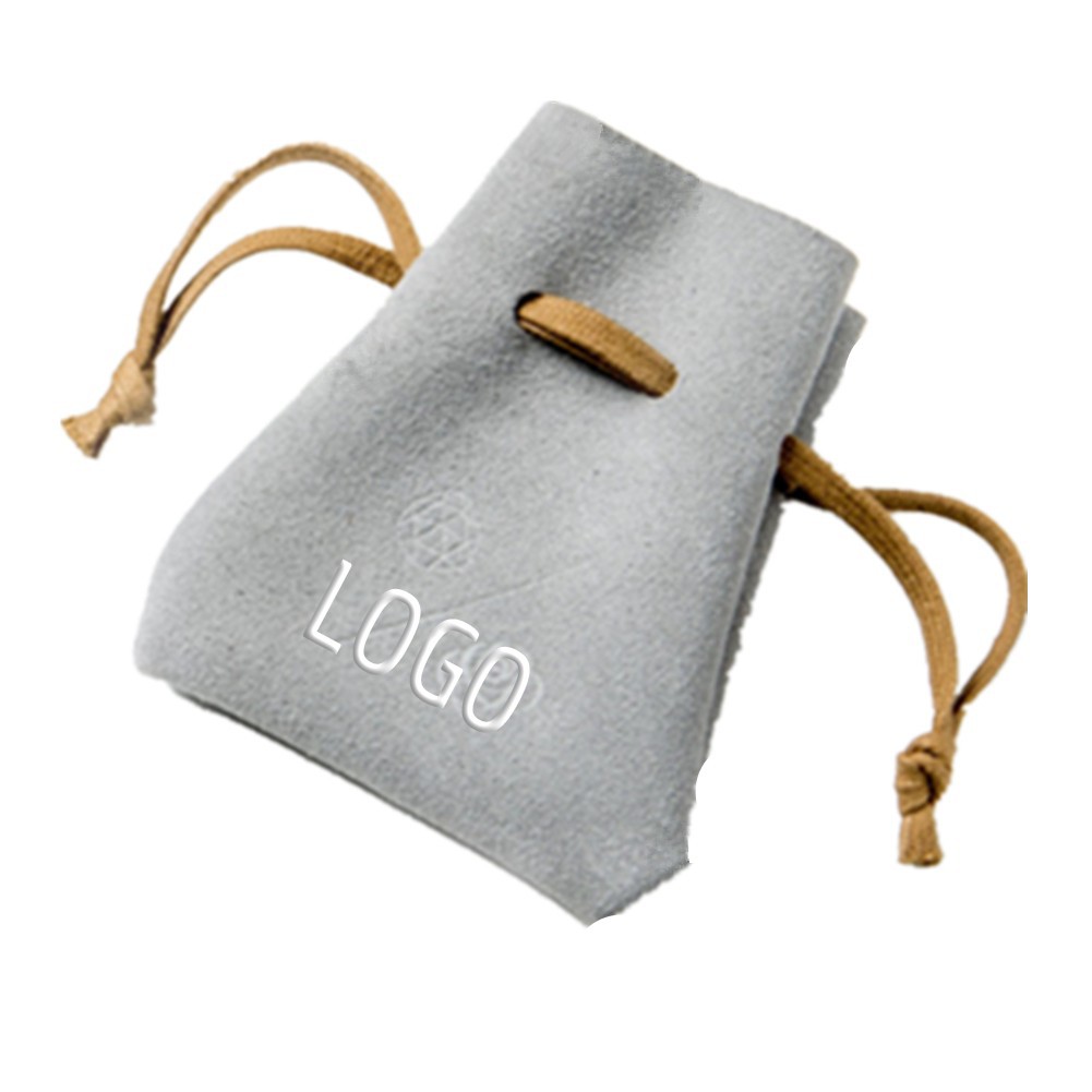 Leather Jewelry Drawstring Bag 3