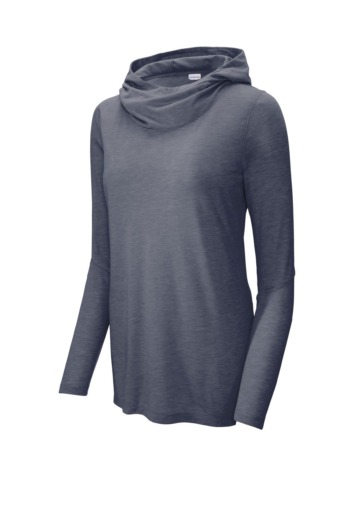 Sport-Tek Women's PosiCharge Tri-Blend Wicking Long Sleeve Hoodie LST406, custom hoodie or sweatshirt with logo imprint 25