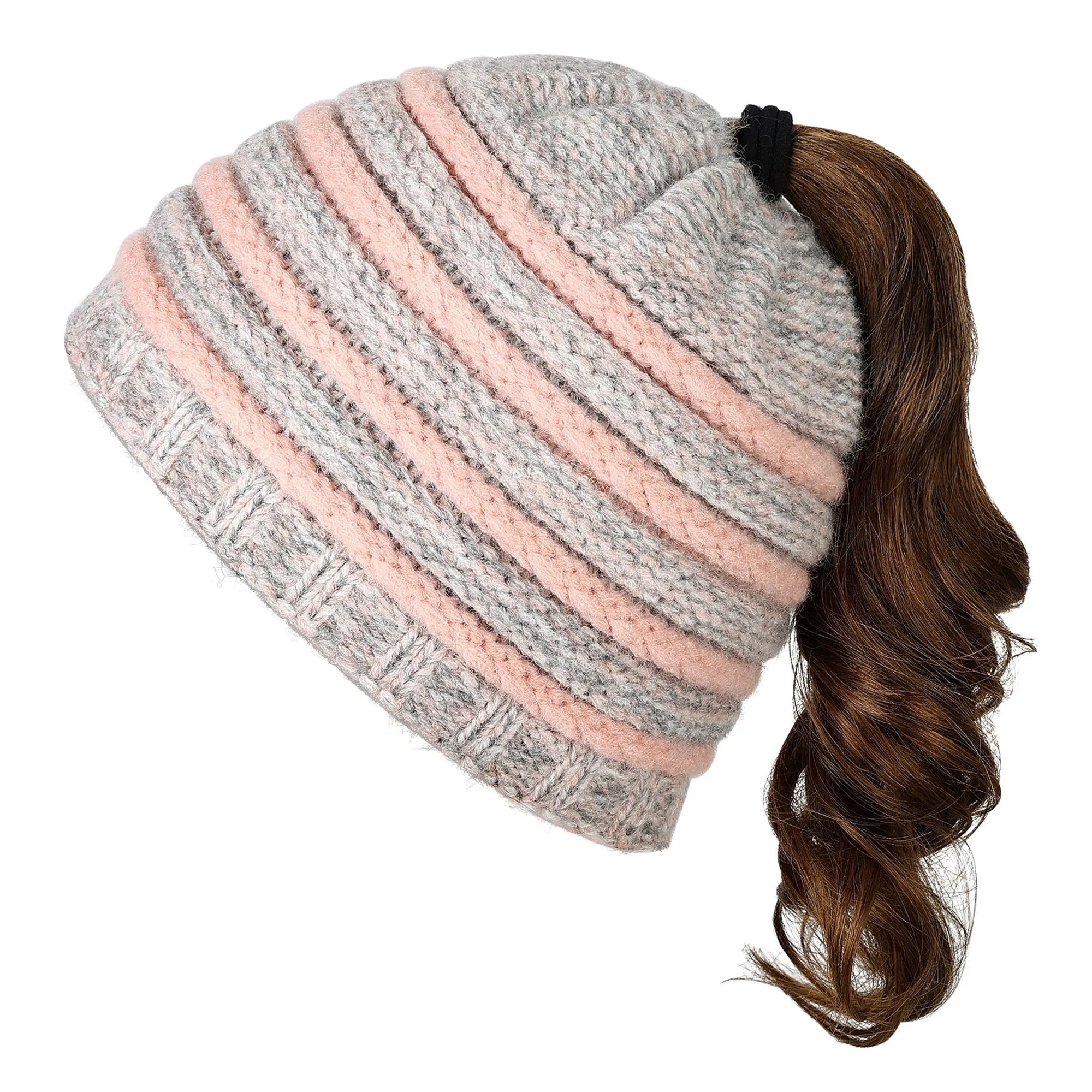 Warm Knit Ponytail Hat 4