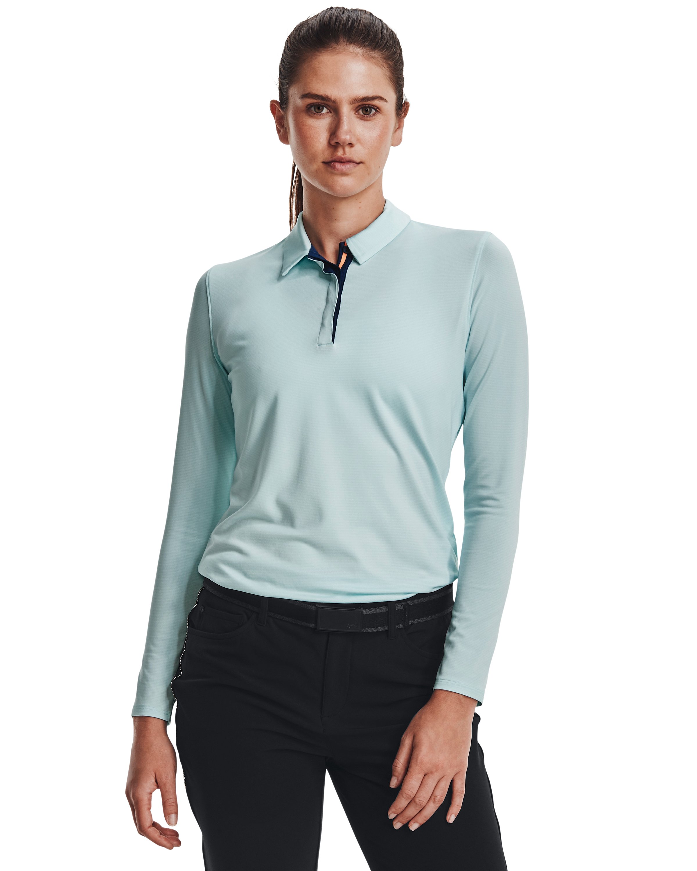 UA Zinger MicroStripe Women's Long Sleeve Polo 4