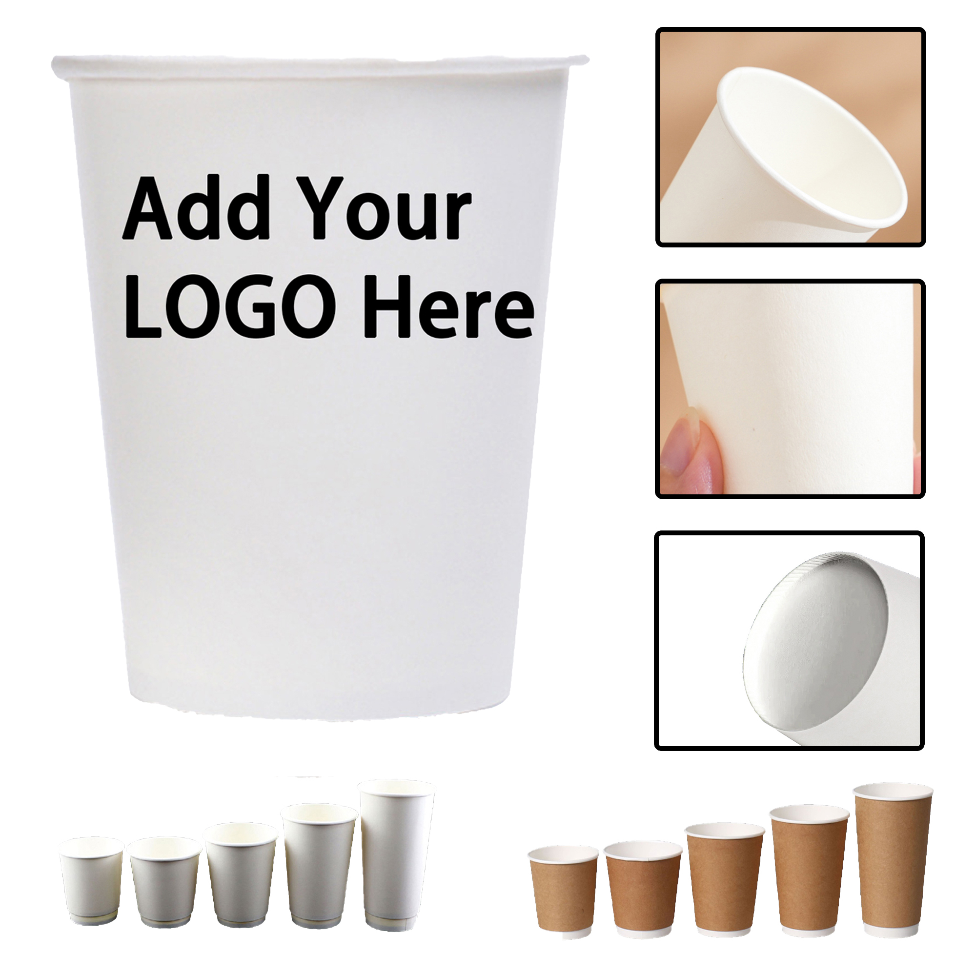 Eco-Friendly 8-Ounce Disposable Paper Cups 2