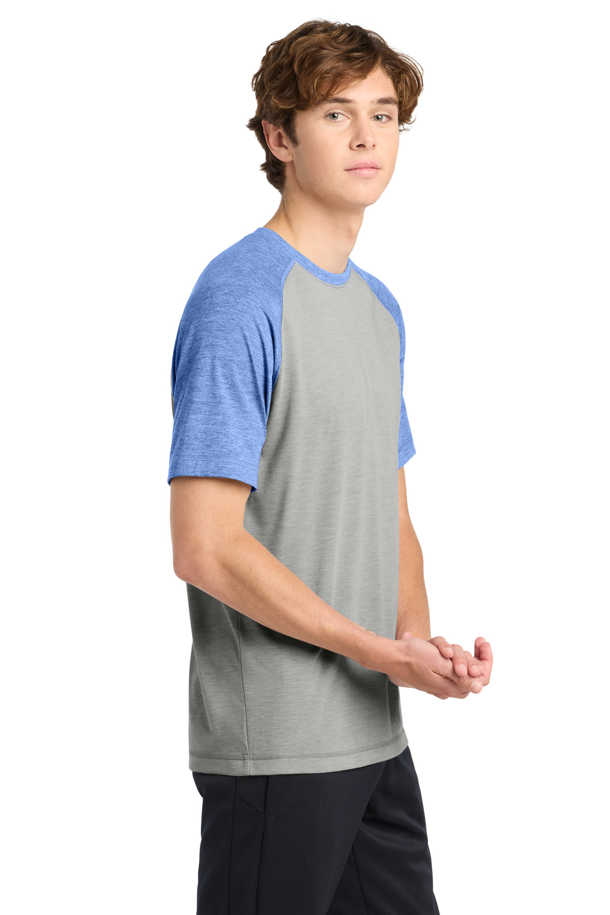 Sport-Tek PosiCharge Tri-Blend Wicking Raglan Tee. ST400 22