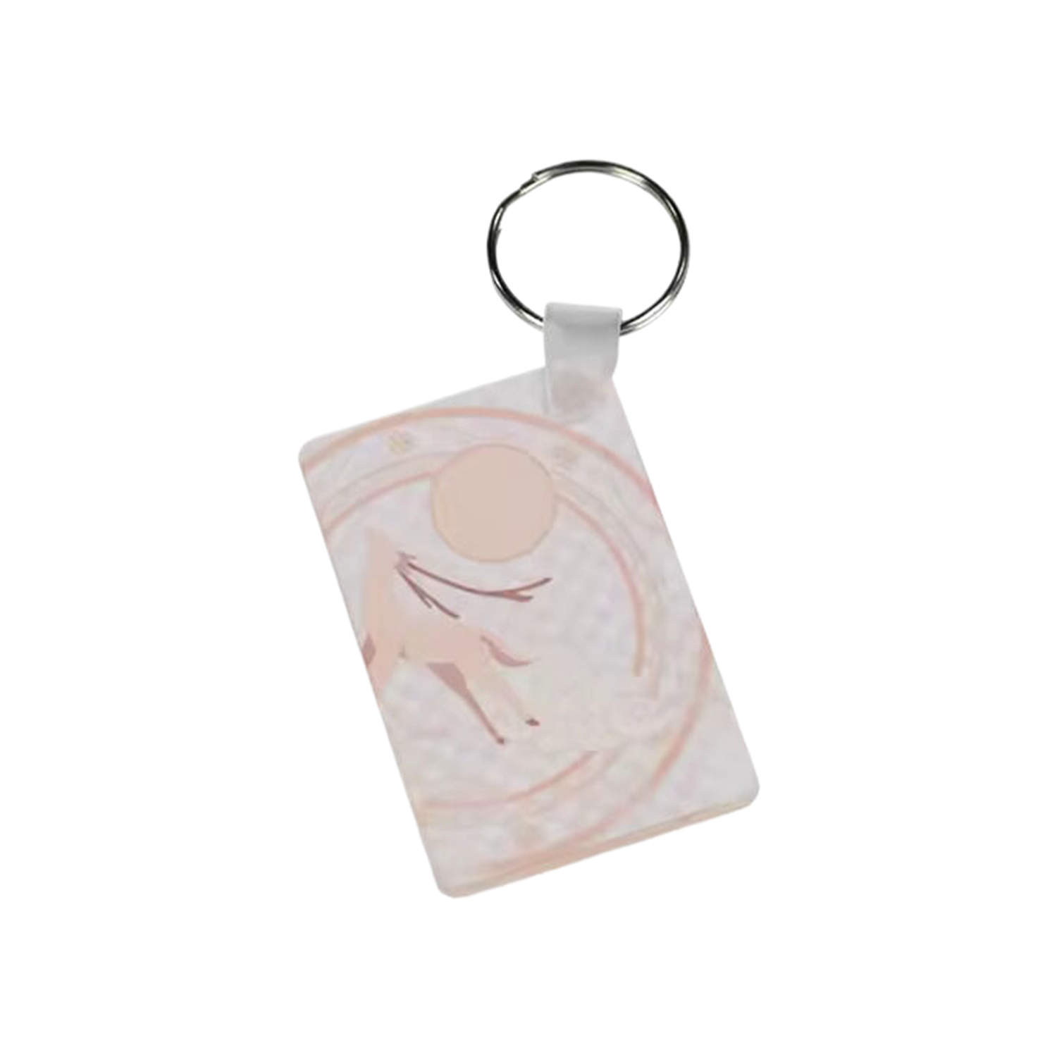 Rectangle Shape MDF Keychain 3