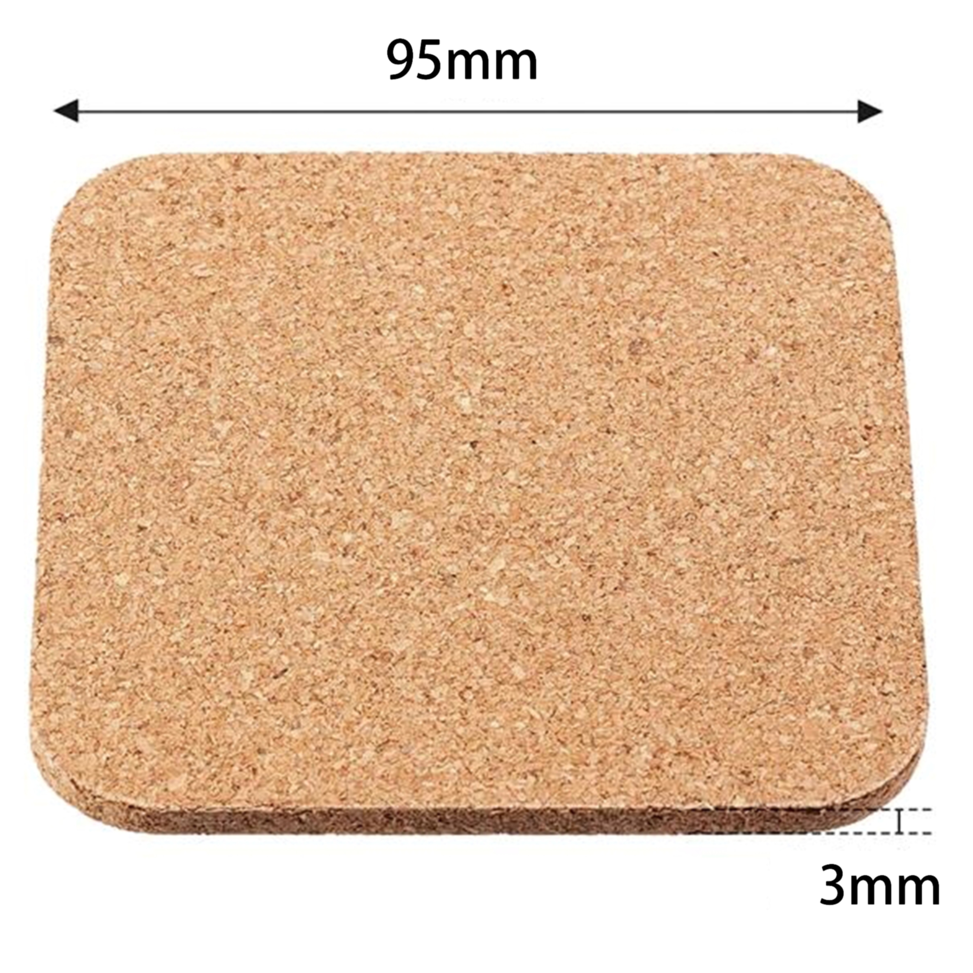 Square Cork Drink Coasters 4