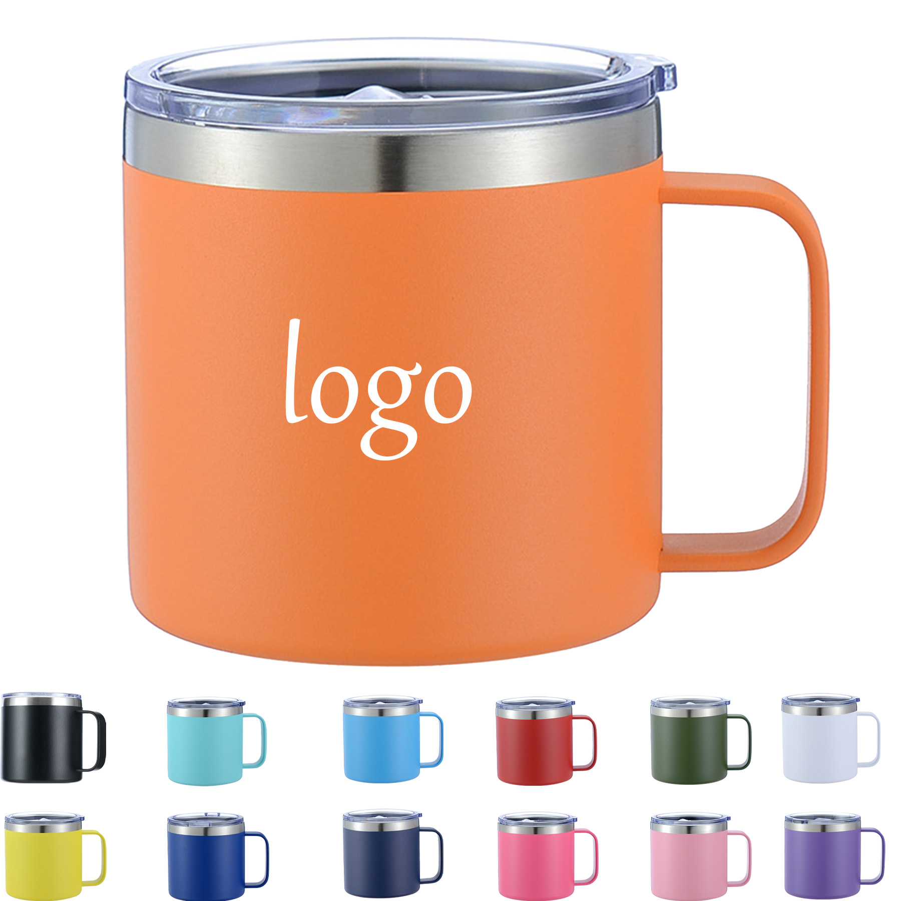 14oz Stainless Steel Coffee Mug 7