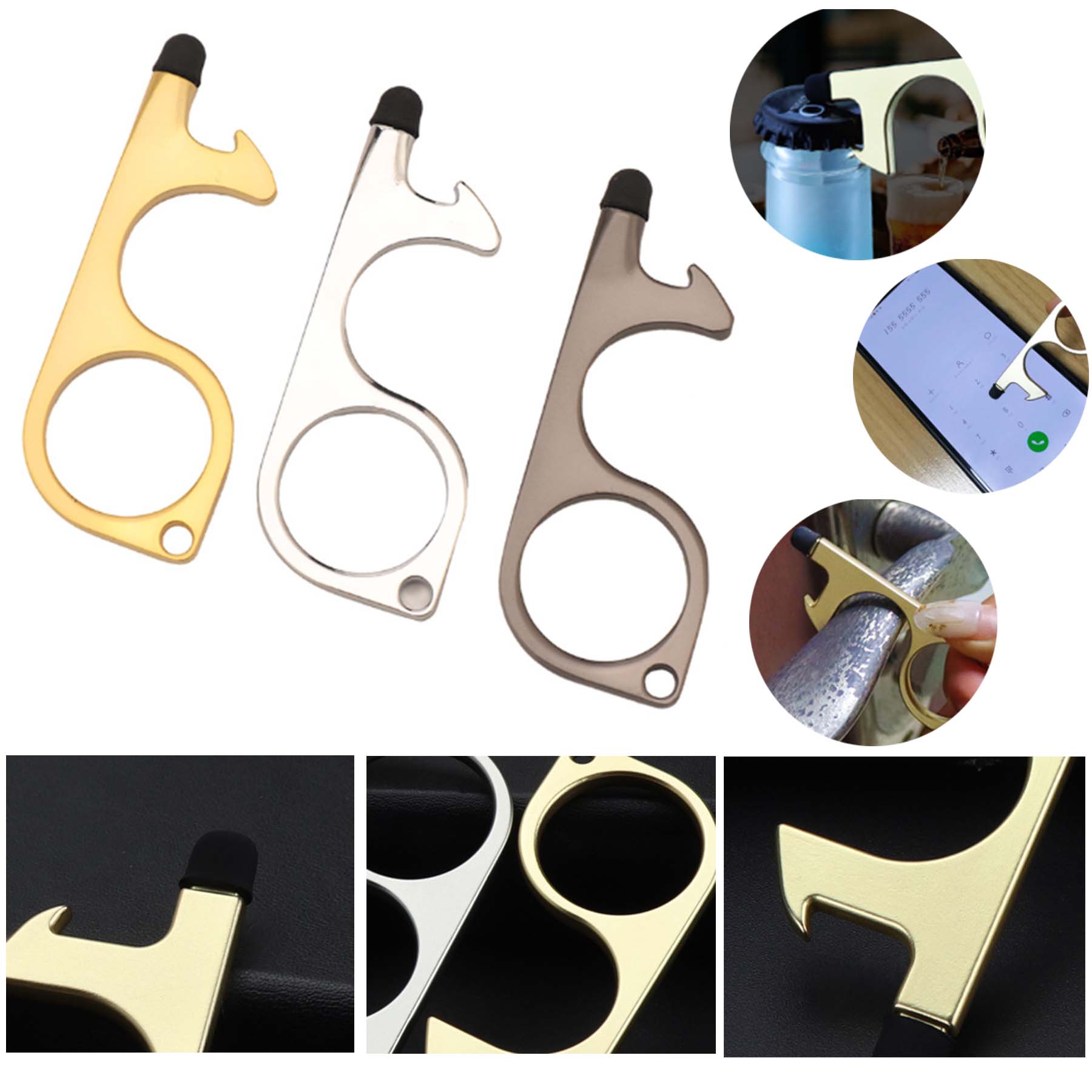 Multifunctional Anti-touch Keychain 2