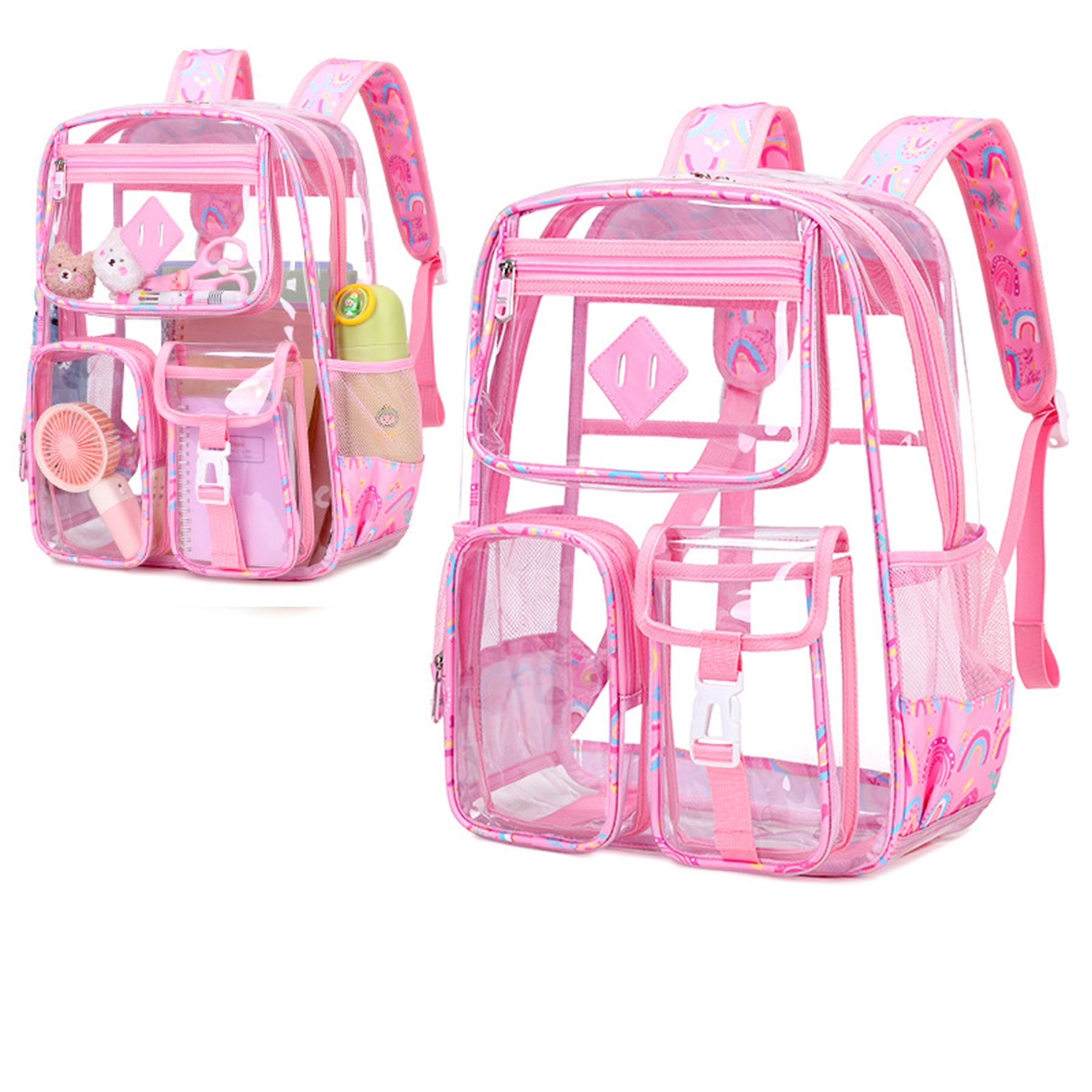Large Clear Waterproof PVC Backpack 14
