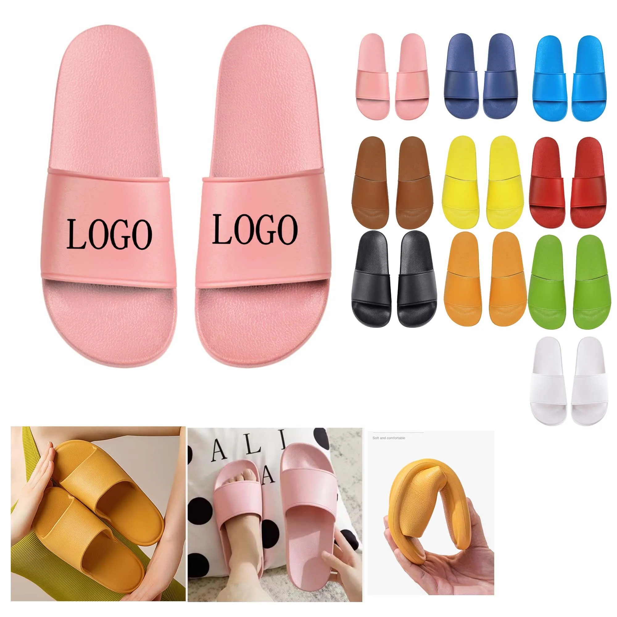 One Pair Summer Slippers EVA Sandals for Beach 2