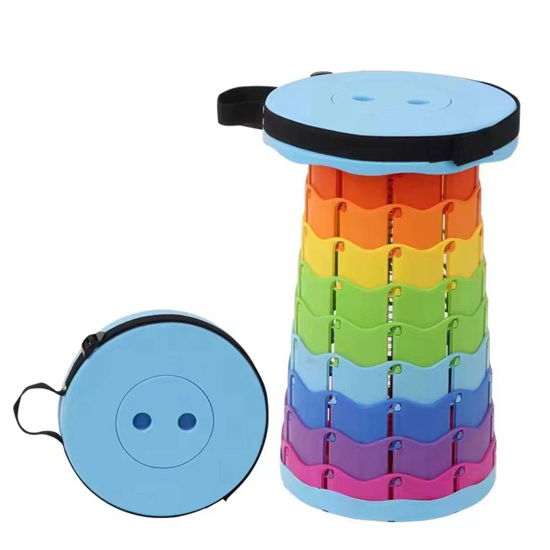 Rainbow telescopic folding stool 3