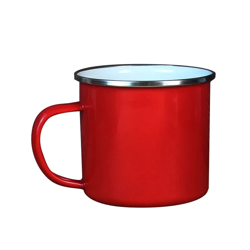Silver Rim Enamel Mug 4