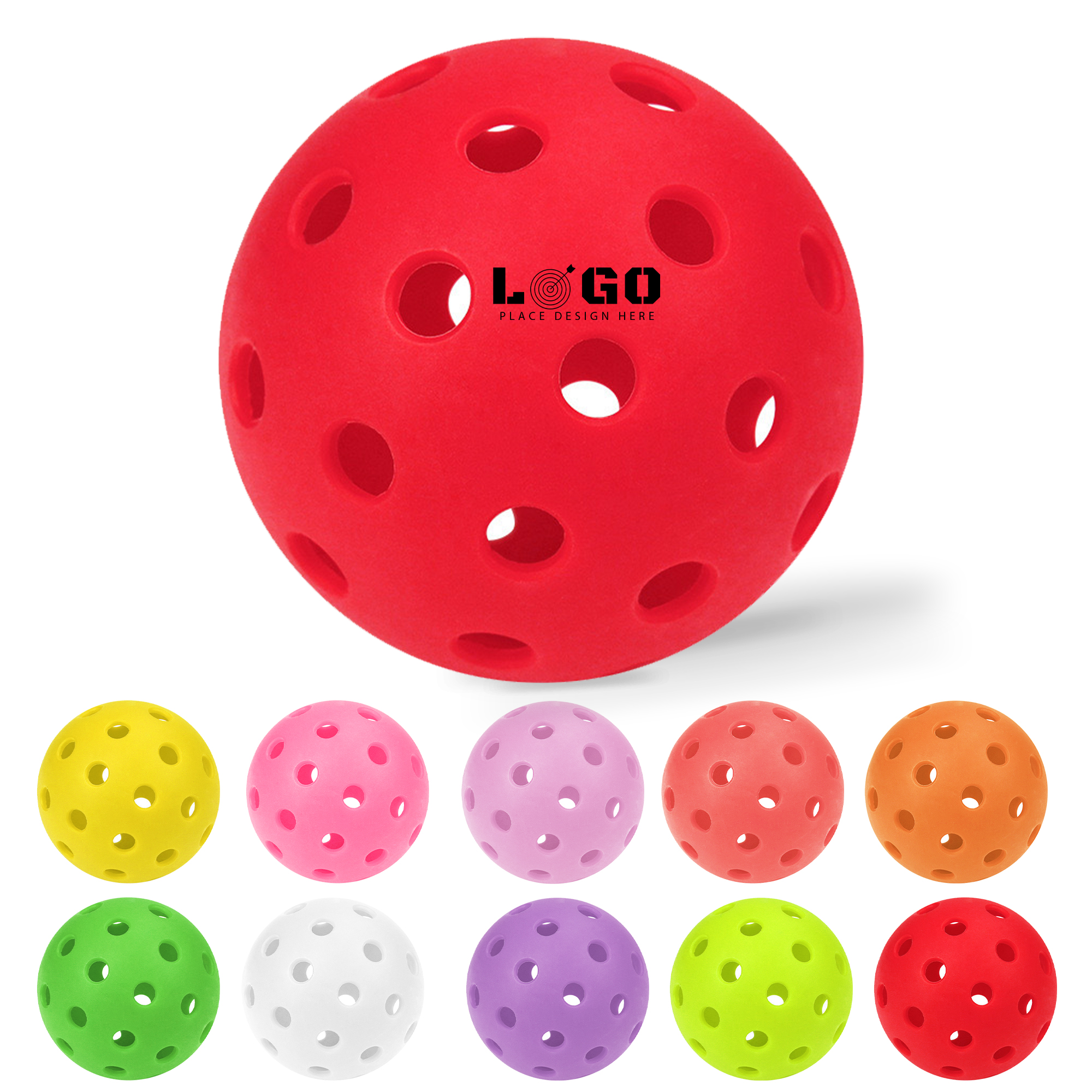 Outdoor Pickleballs for Beginners and Kids, 10 Colors 3