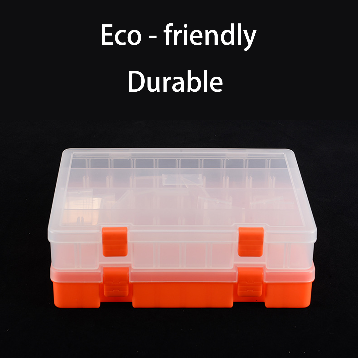Transparent Plastic Storage Organizer w/ Removable Dividers 3