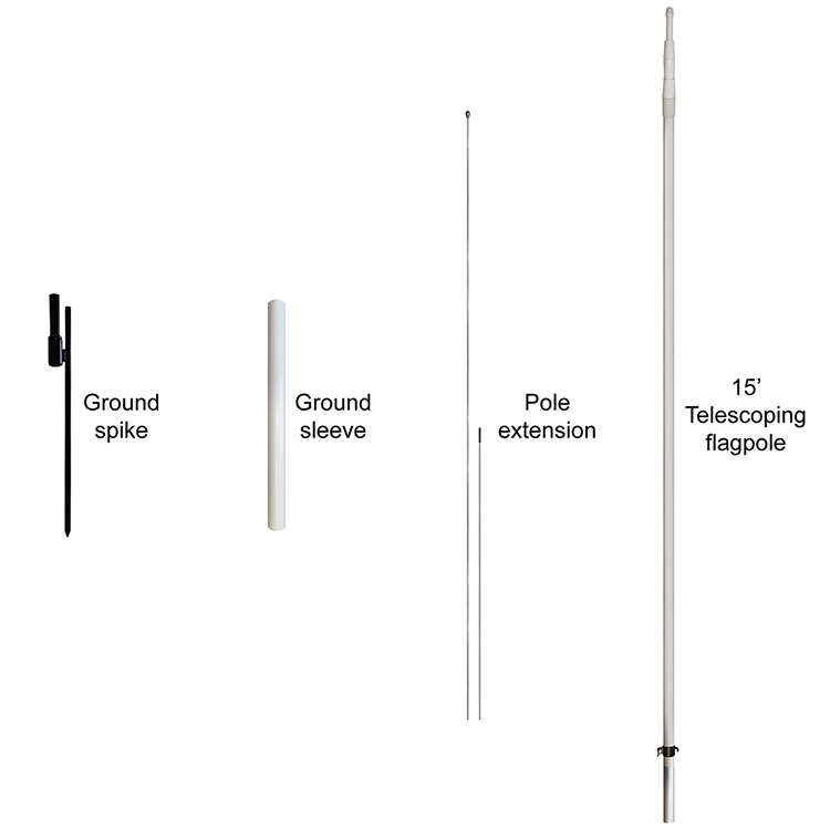 10' Double Sided Teardrop Banner w/ Premium Hardware & Spike 7