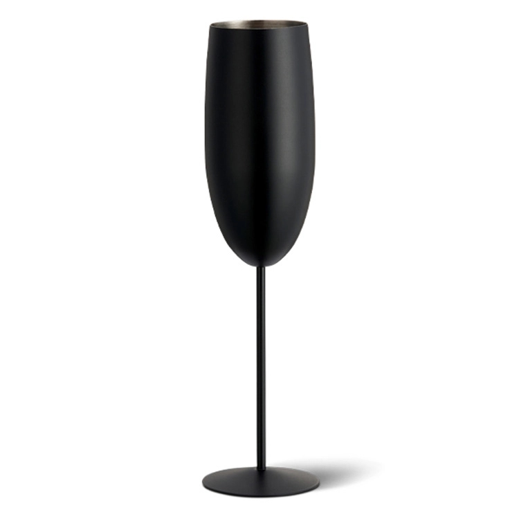 Custom 8.5 oz Stainless Steel Champagne Glasses 6