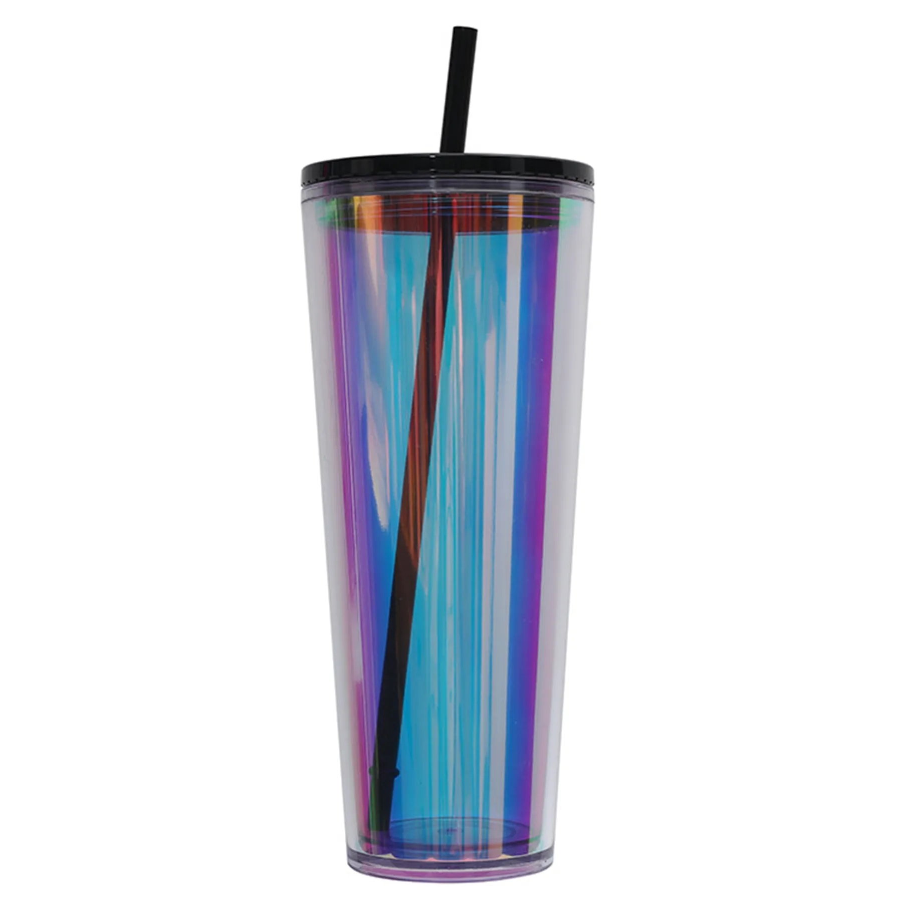 24 Oz. Laser Double Wall Plastic Straw Cup 8