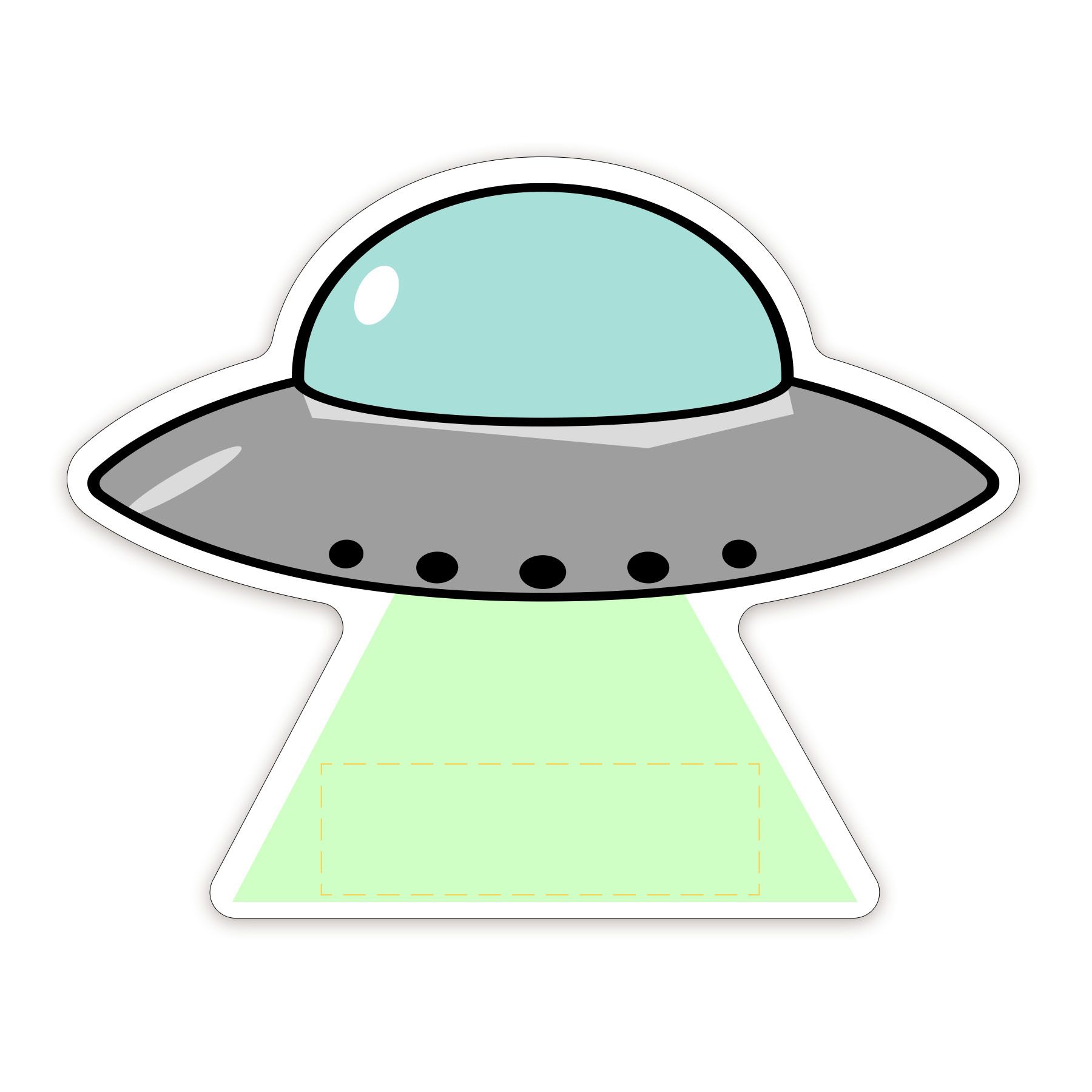 UFO Shaped NoteKeeper™ Magnet 35 Mil 4