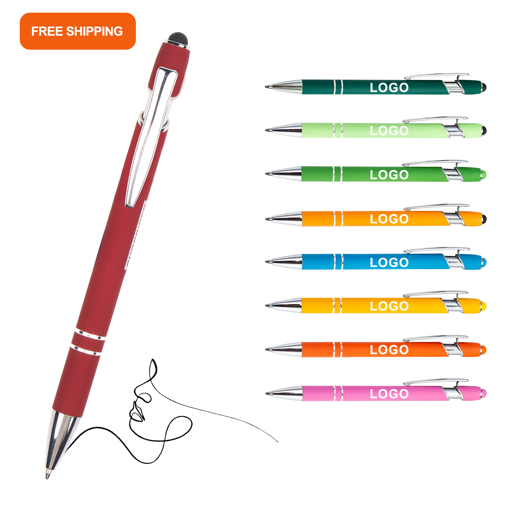 Aluminum Rubber Stylus Pen 3