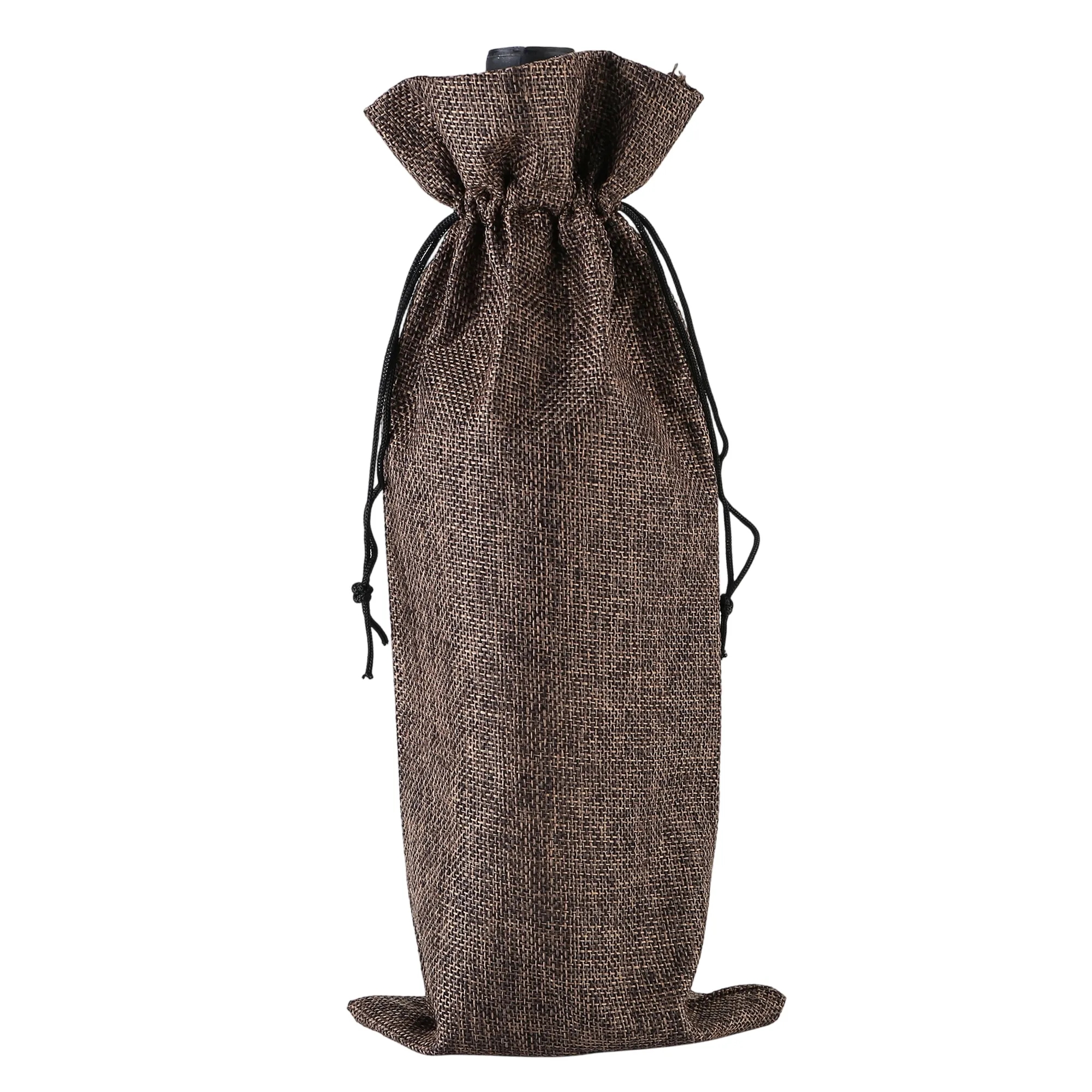 Linen Style Wine Gift Bag 13 Inch 2