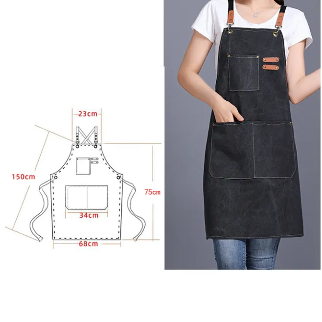 Canvas Apron with Adjustable Straps 5