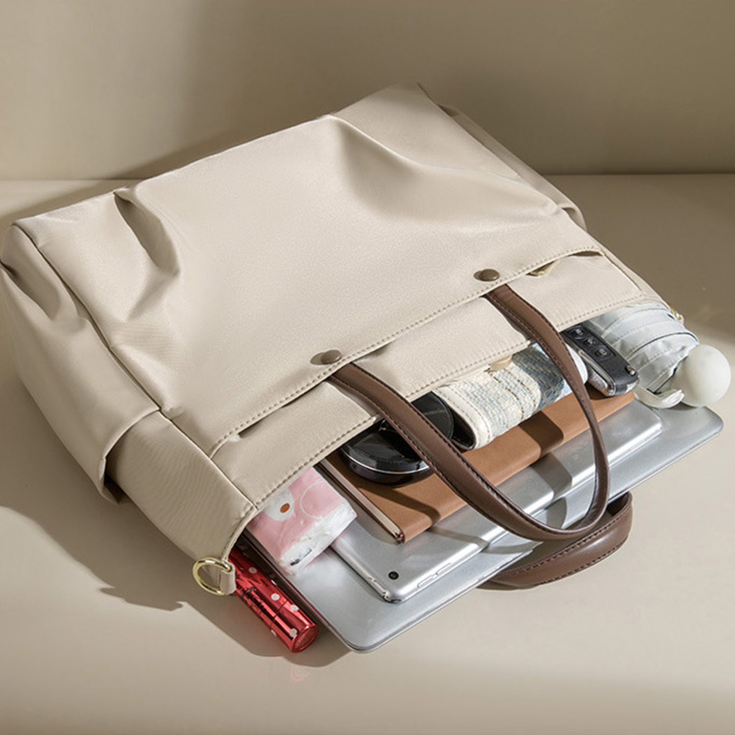 Canvas Laptop Tote Bag Crossbody Briefcase 5