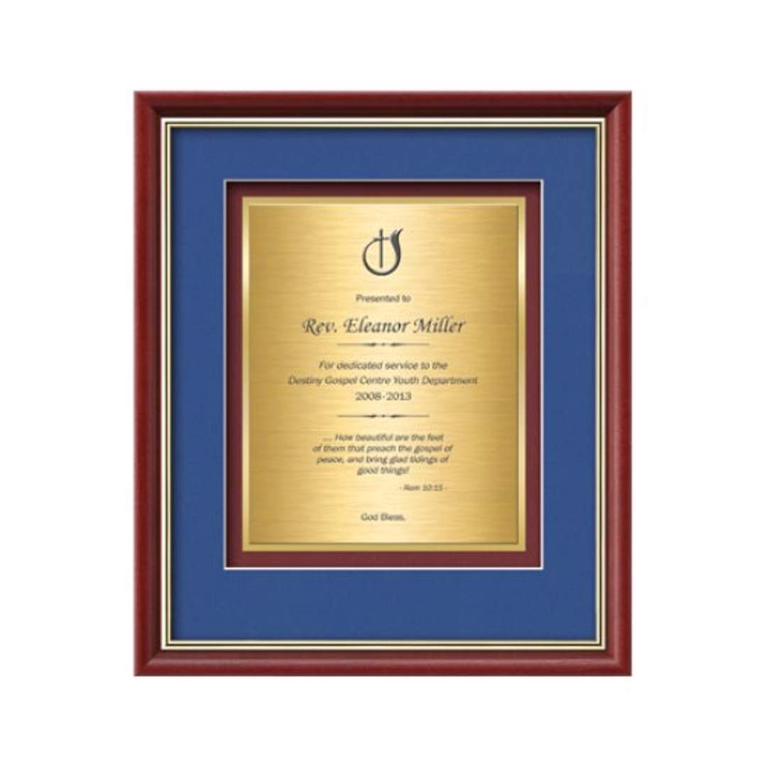 Baron Certificate TexEtch - Mahogany/Gold 1
