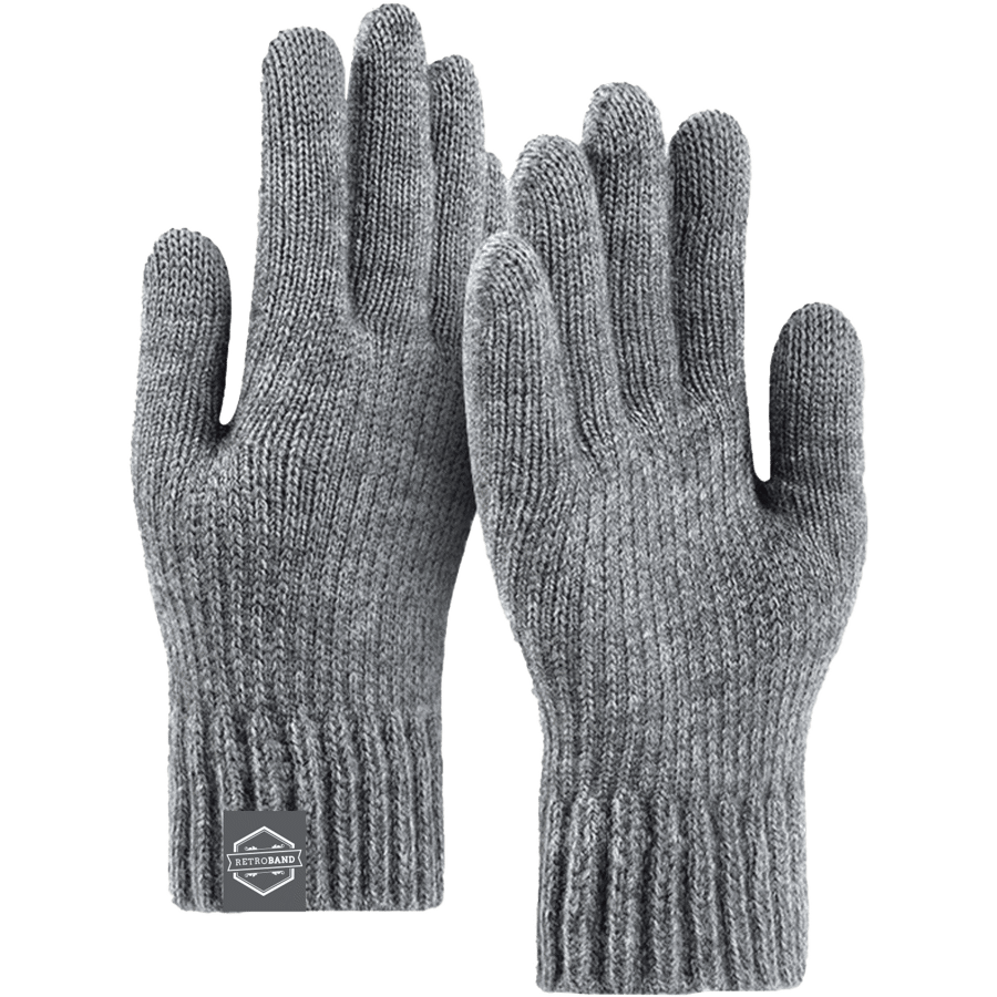 Adult Stretch Ribbed Gloves with Sensitive Touch and Custom 3