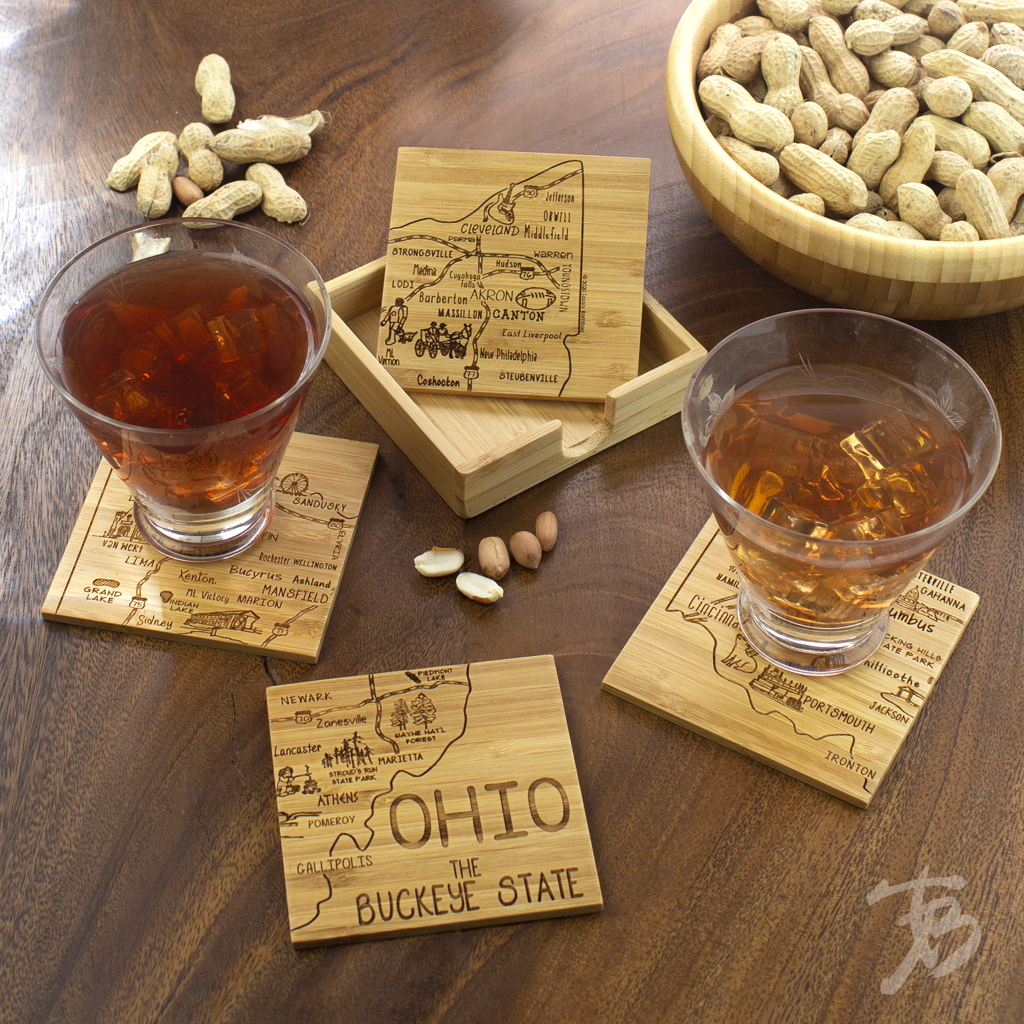 Ohio Puzzle Coaster Set 13
