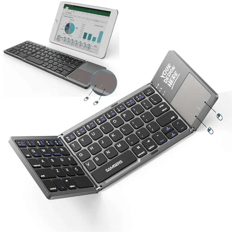 Foldable Keyboard with Touchpad 2