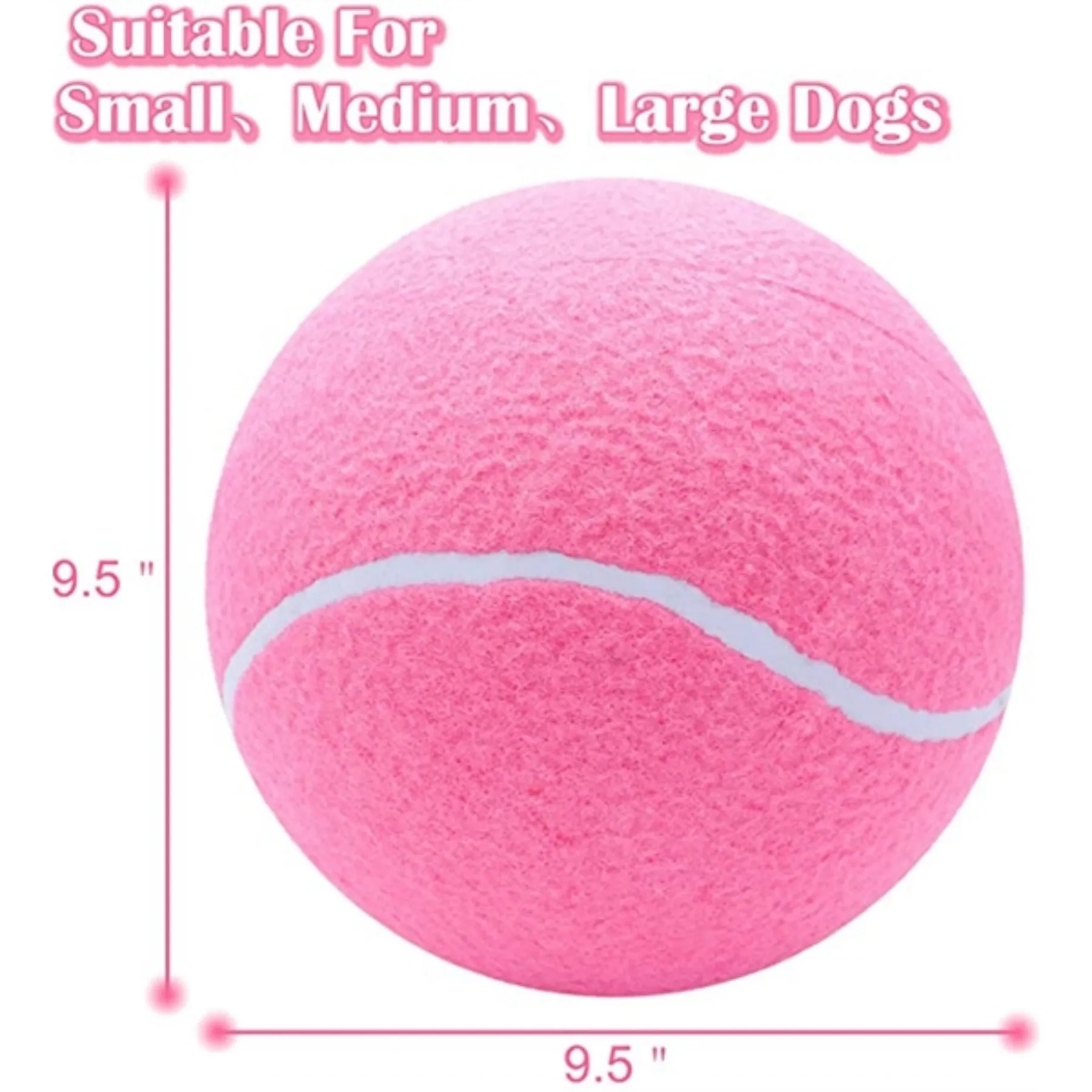 9.5" Inflatable Giant Pet Tennis Balls 2
