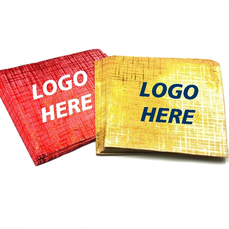 Custom Gold Foil Disposable Paper Napkins 4