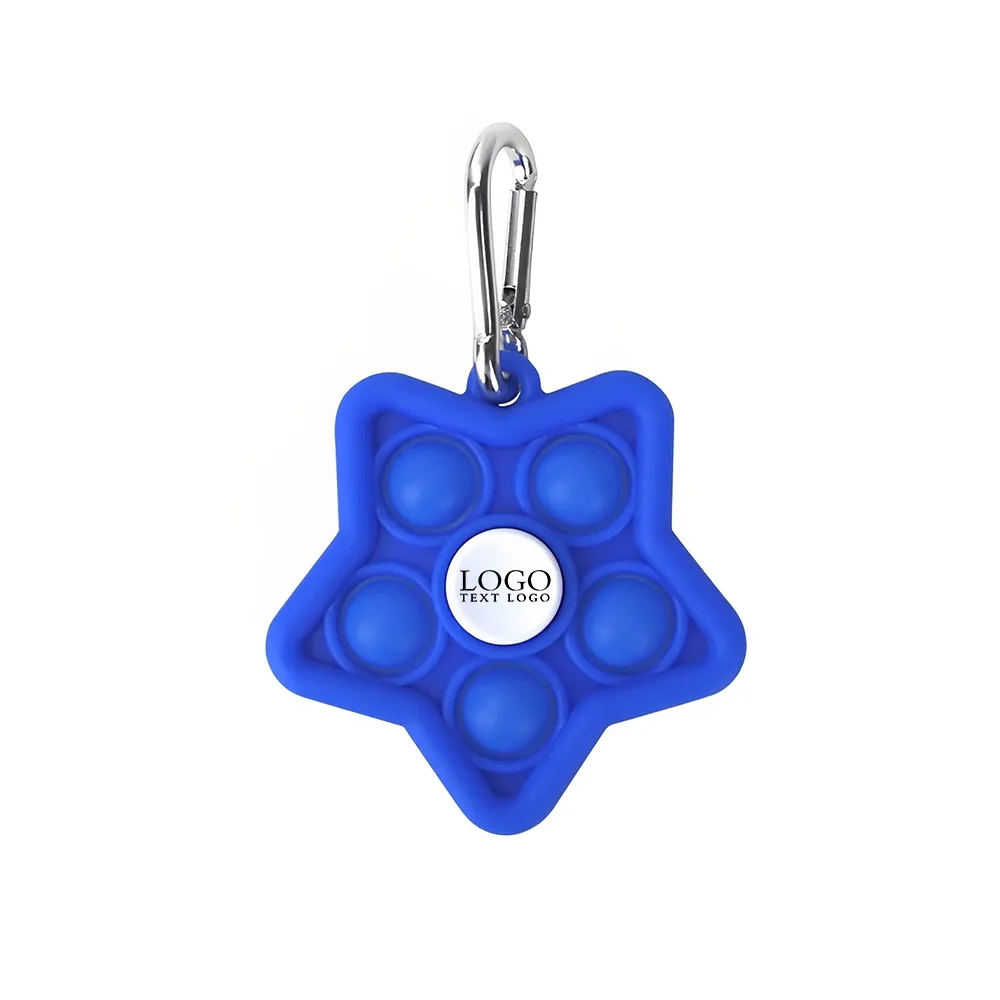 Custom Mini Star Pop Fidget Spinner Keychains 6