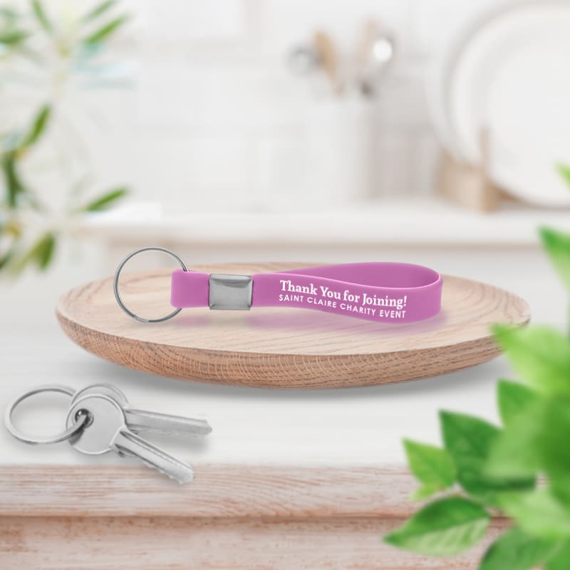 Custom Printed Wristband Keychains 2
