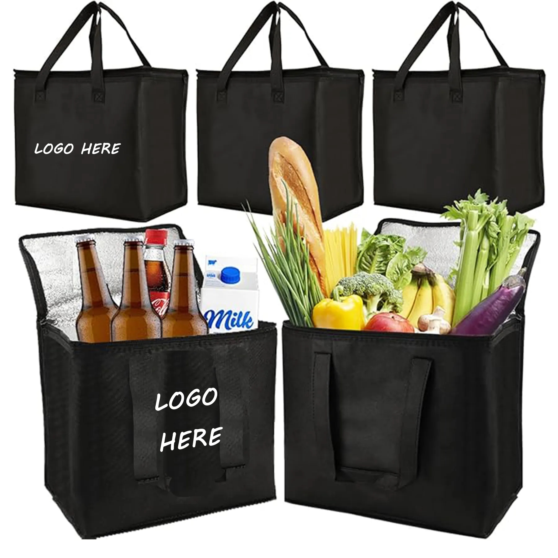 Non-woven Leakproof Waterproof Thermal Cooler Bags 3