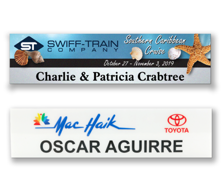 The Apollo full color nameplate 2"x8" 4