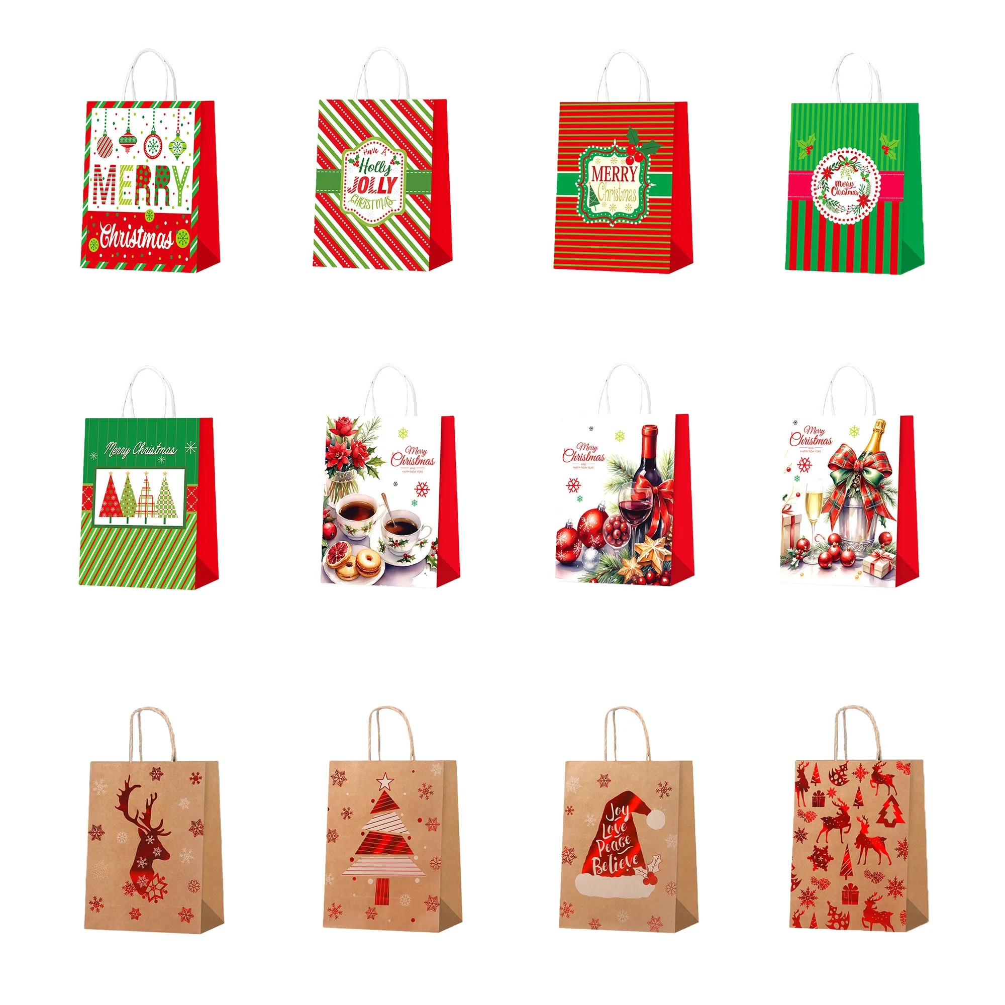 Kraft Paper Christmas Gift Bag 7