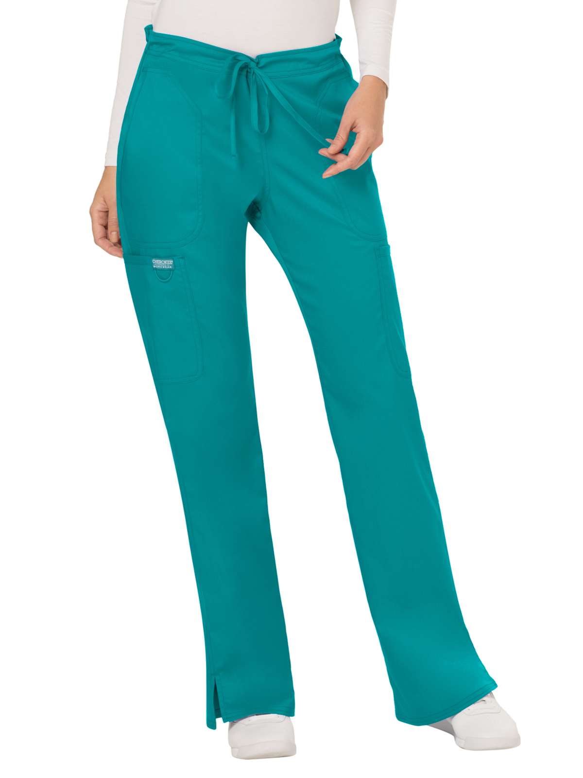 Cherokee - Workwear Revolution - Women's 5-Pocket Mid Rise Drawstring Pant 79
