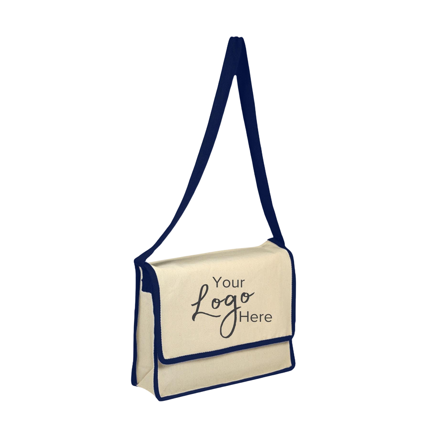 Messenger 13"W x 13"H x 3" Gusset Bag with Flap with Binding 9