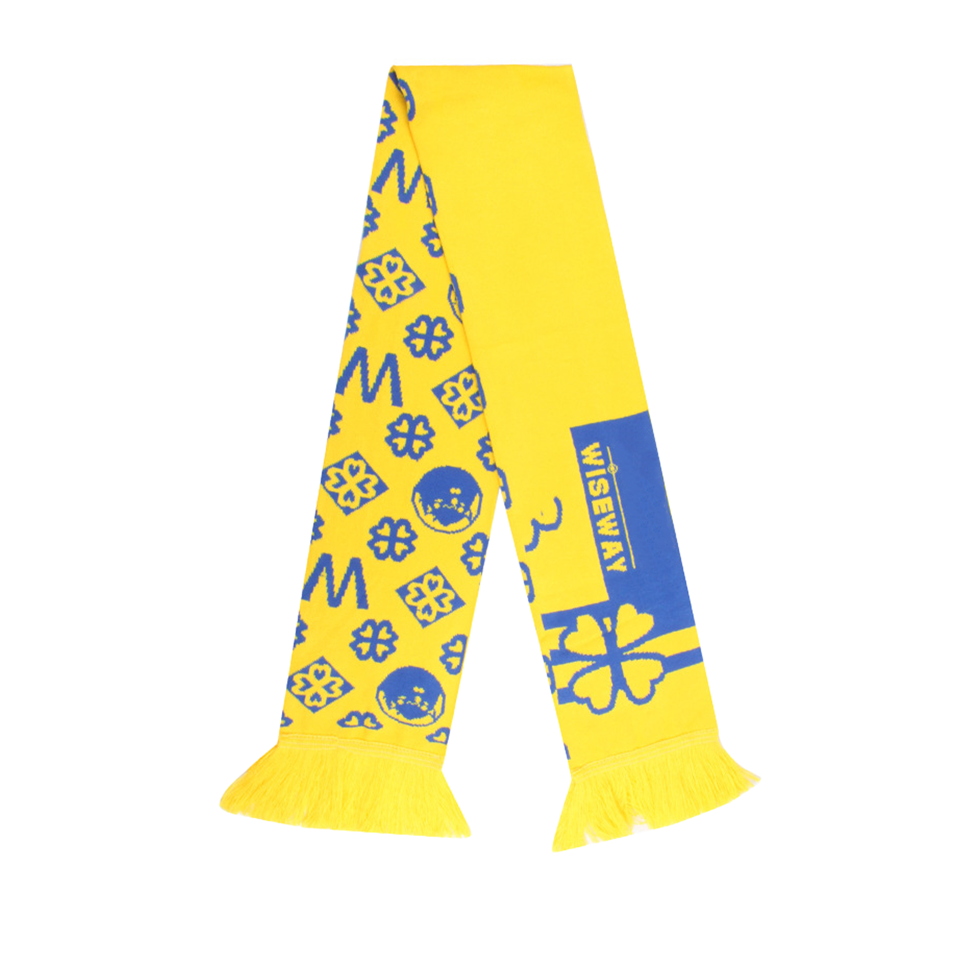 Jacquard Pattern Knit Scarf 2