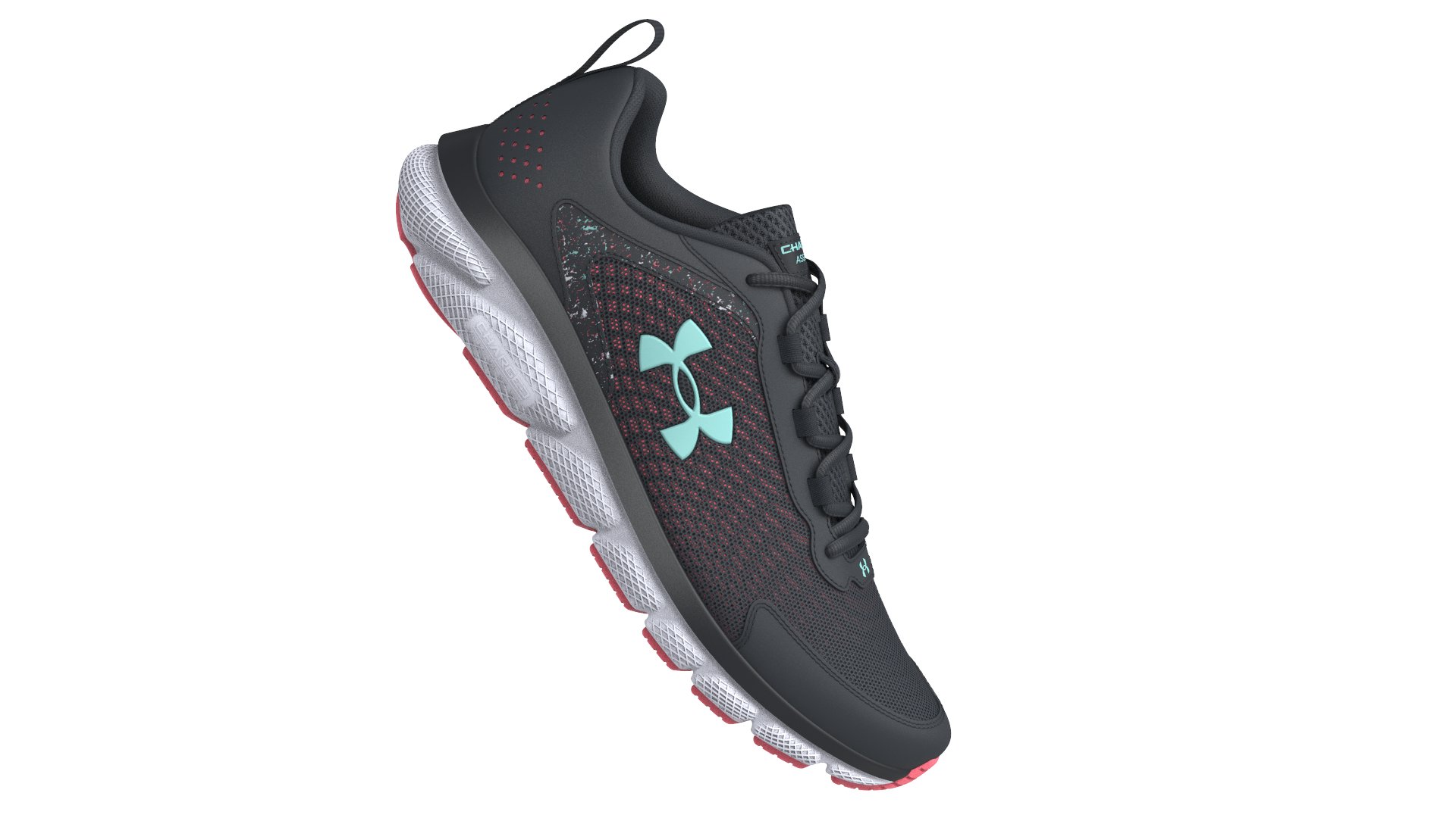 Women's UA Charged Assert 9 Paint Splatter Running Shoes  1