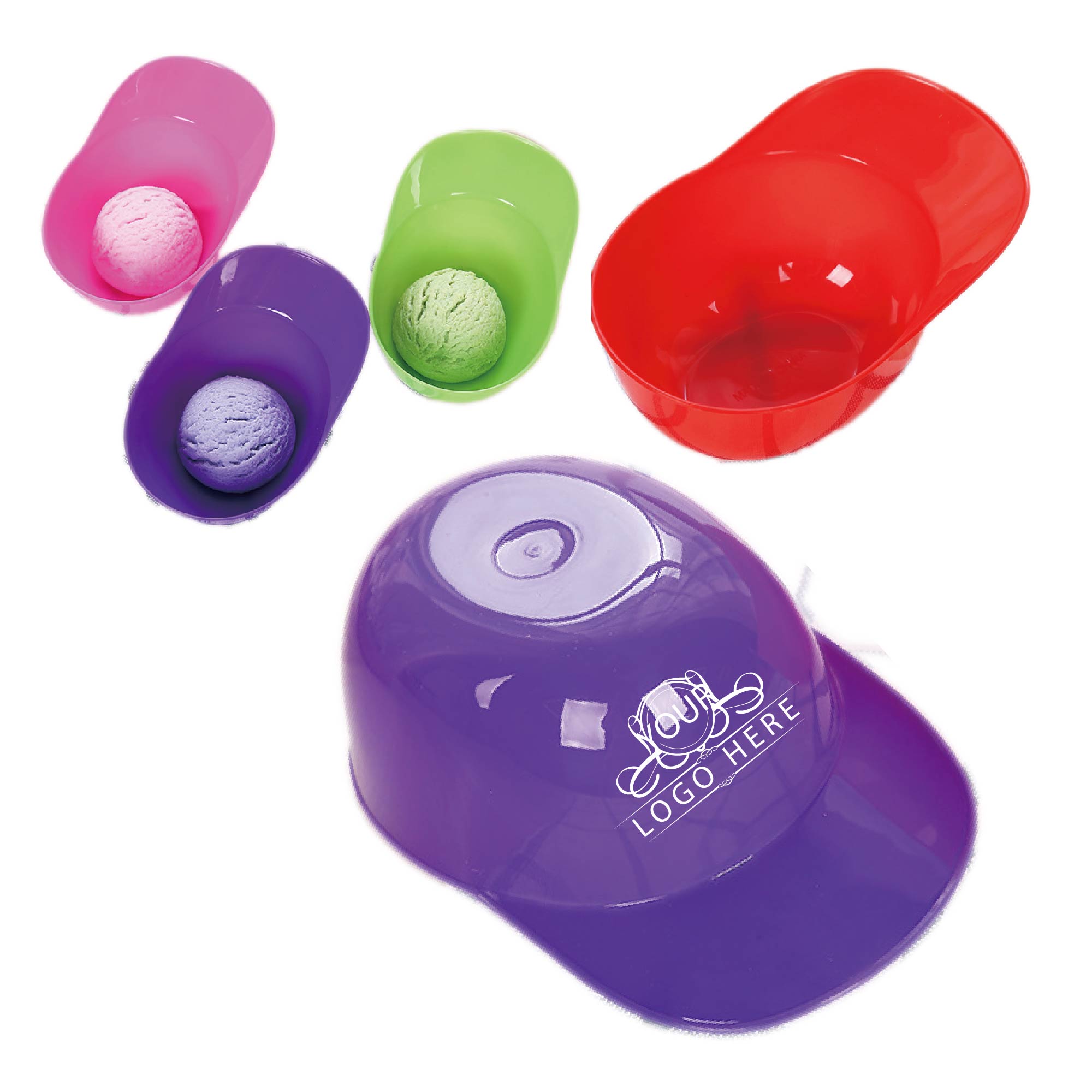 Mini Baseball Helmet Ice Cream Snack Bowl 1