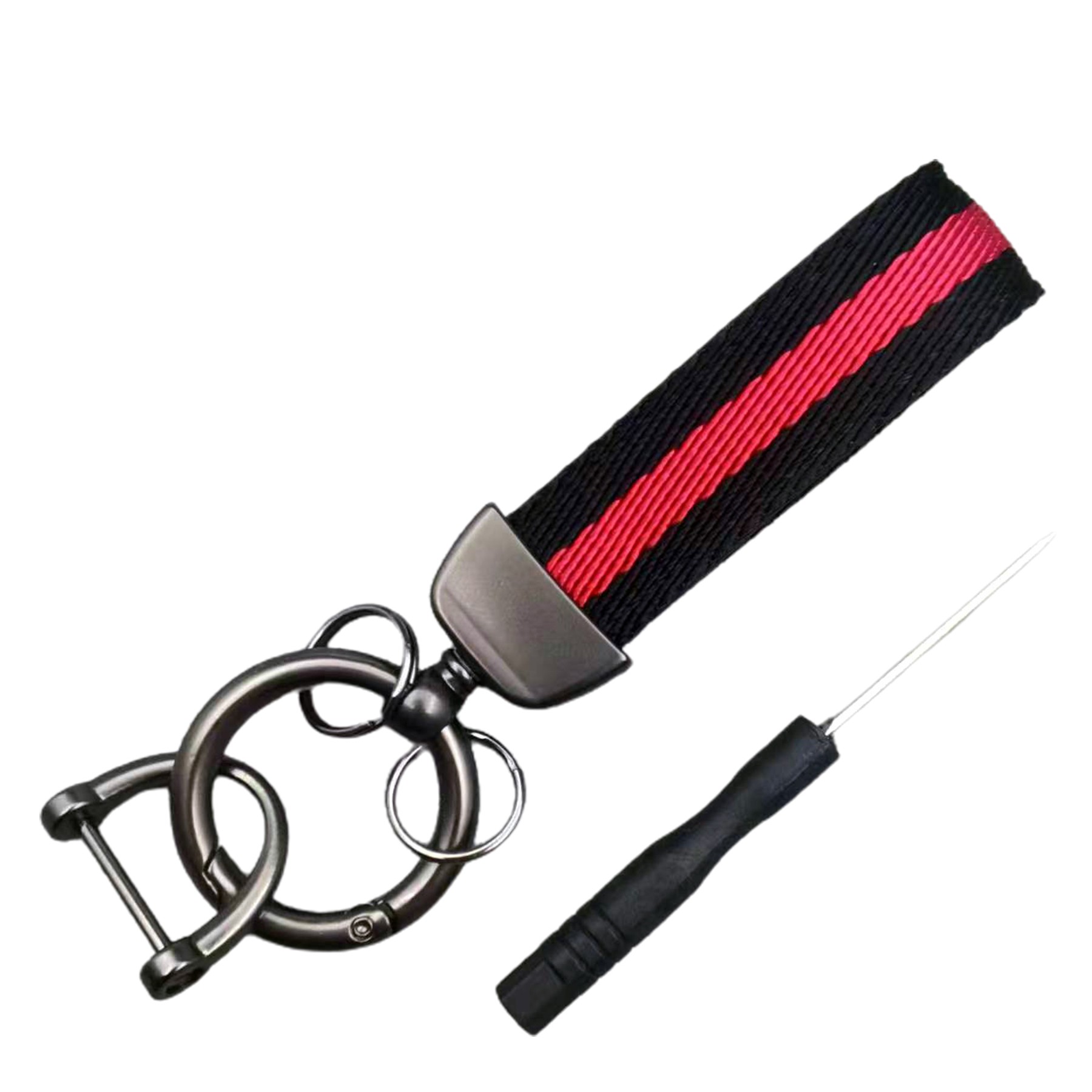 Colorful Woven Strap Keychain 3