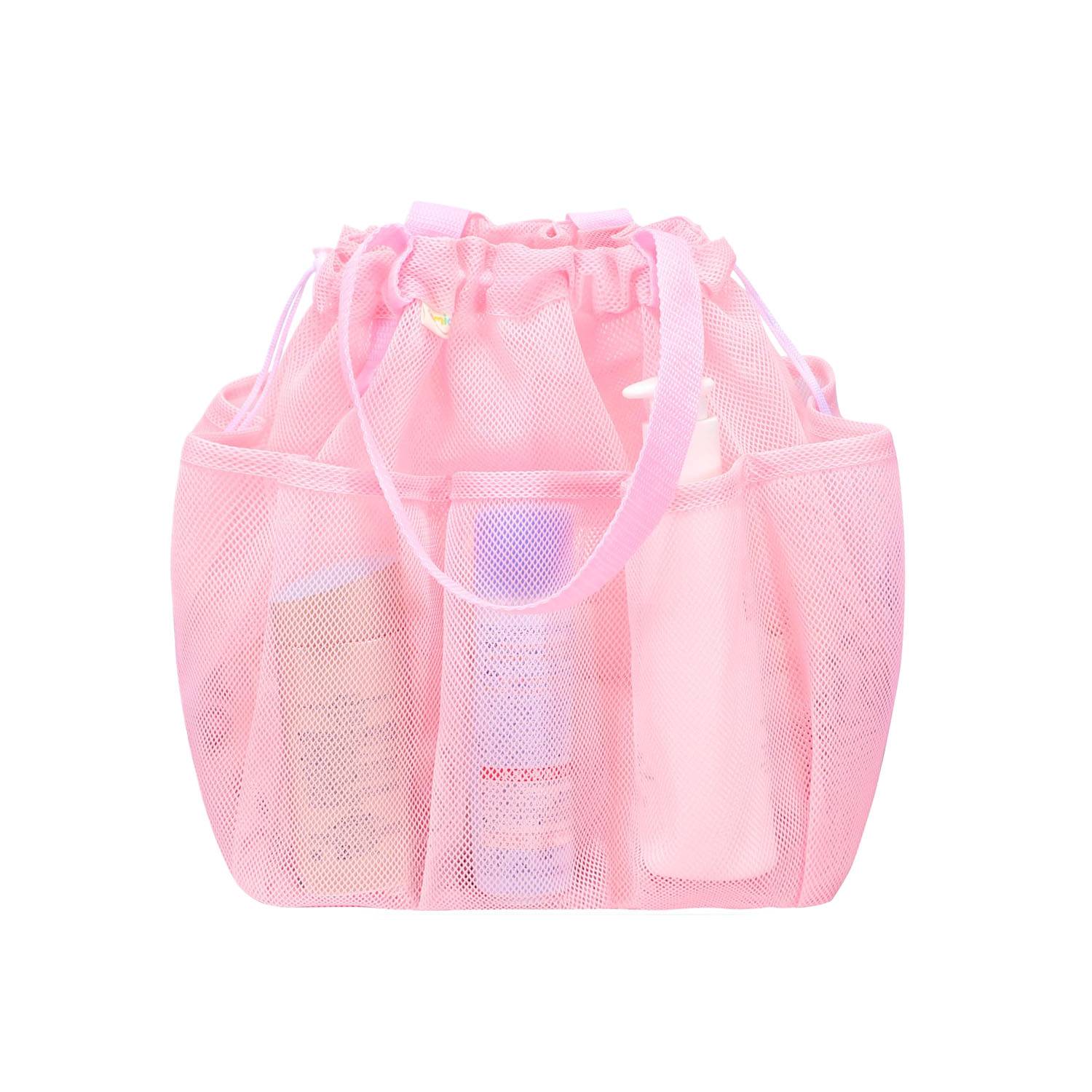 Portable Mesh Toiletry Bag with Drawstring & Multi Pocket 2