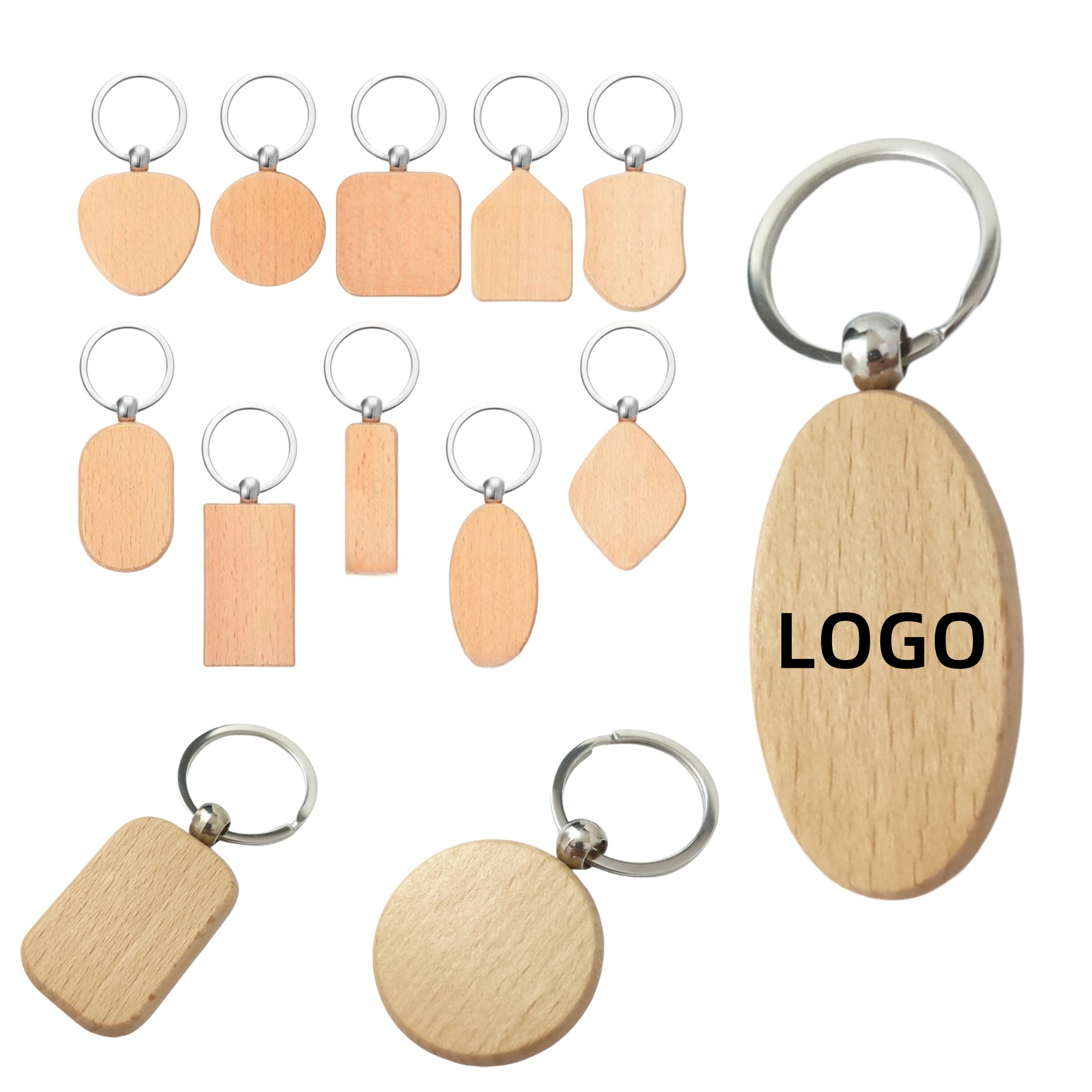 Simple Wooden Keychain 2