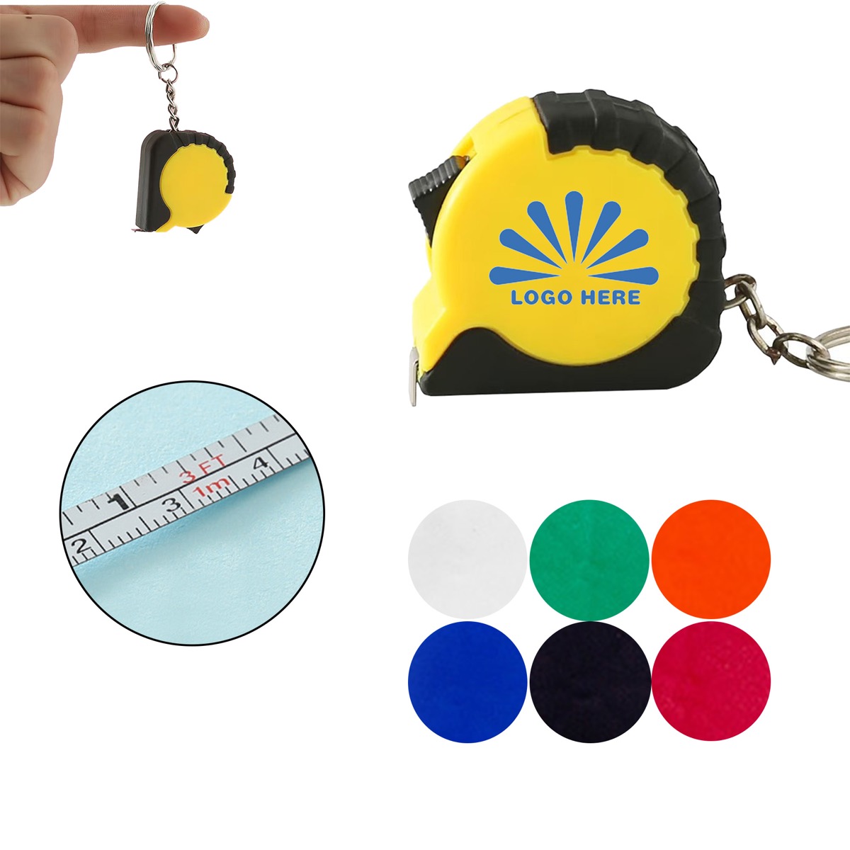 39" Portable Keychain Mini Tape Measure 1