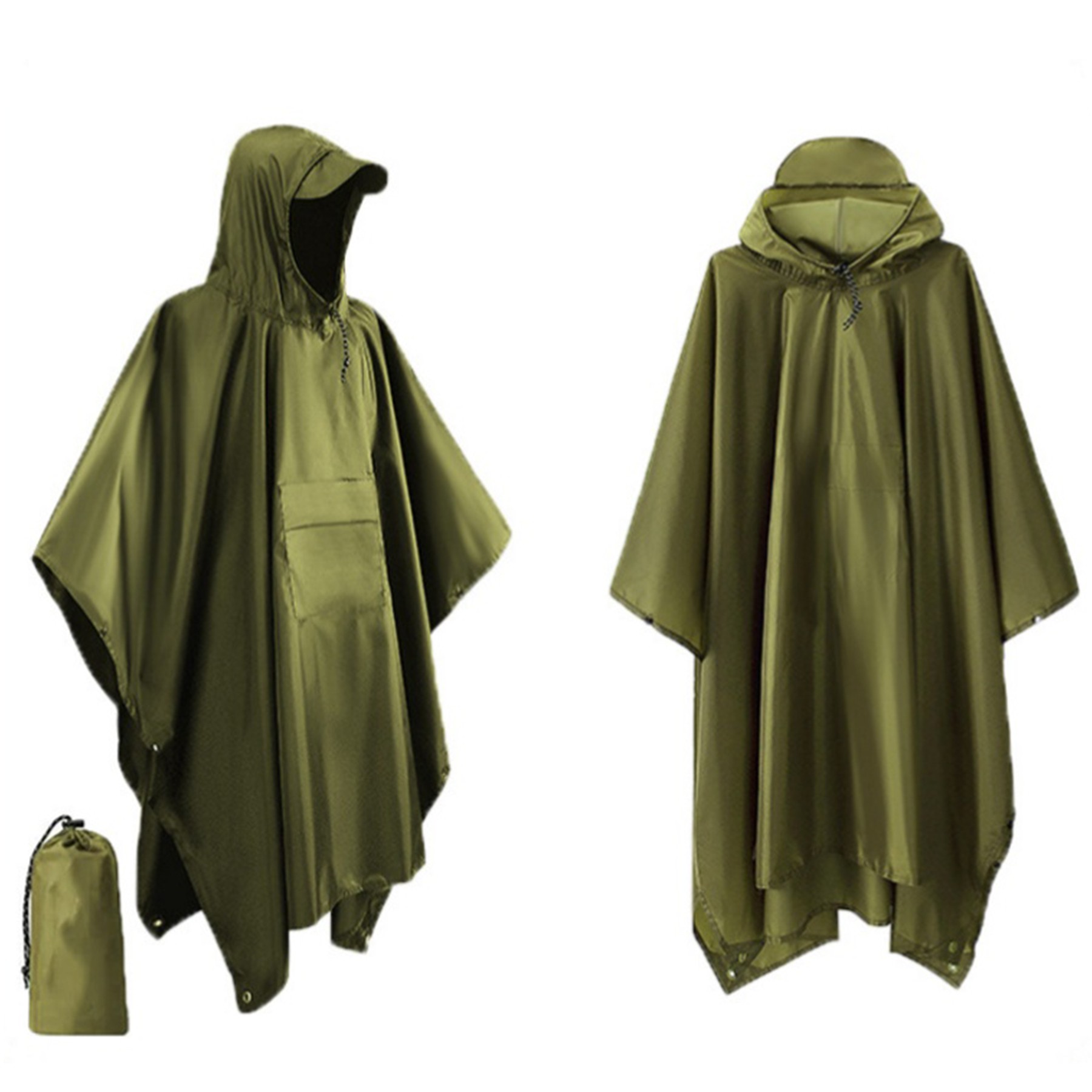 Adult Hooded Rain Poncho 6
