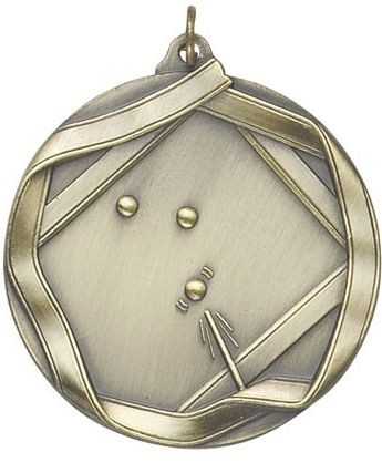 Billiards Die Cast Medal, 2 1/4" 2