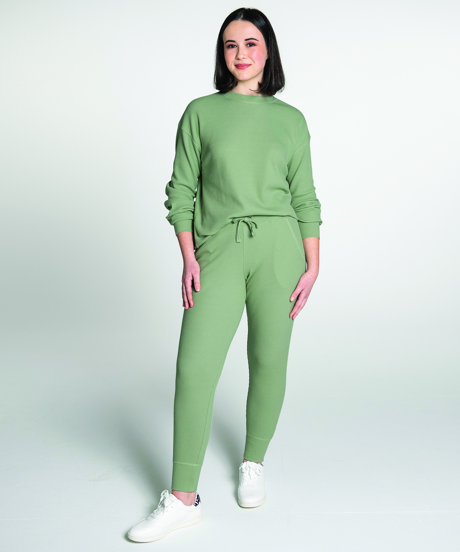 Women’s Lightweight Waffle Joggers 3