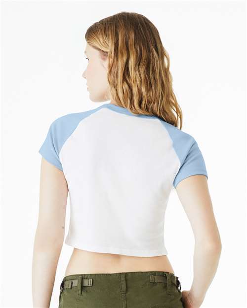 Women's Micro Rib Raglan Baby Tee - 1201 33